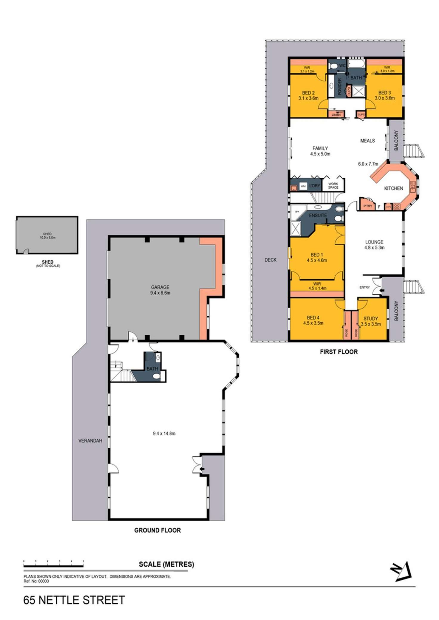 Floorplan of Homely house listing, 65 Nettle Street, Ironbark VIC 3550