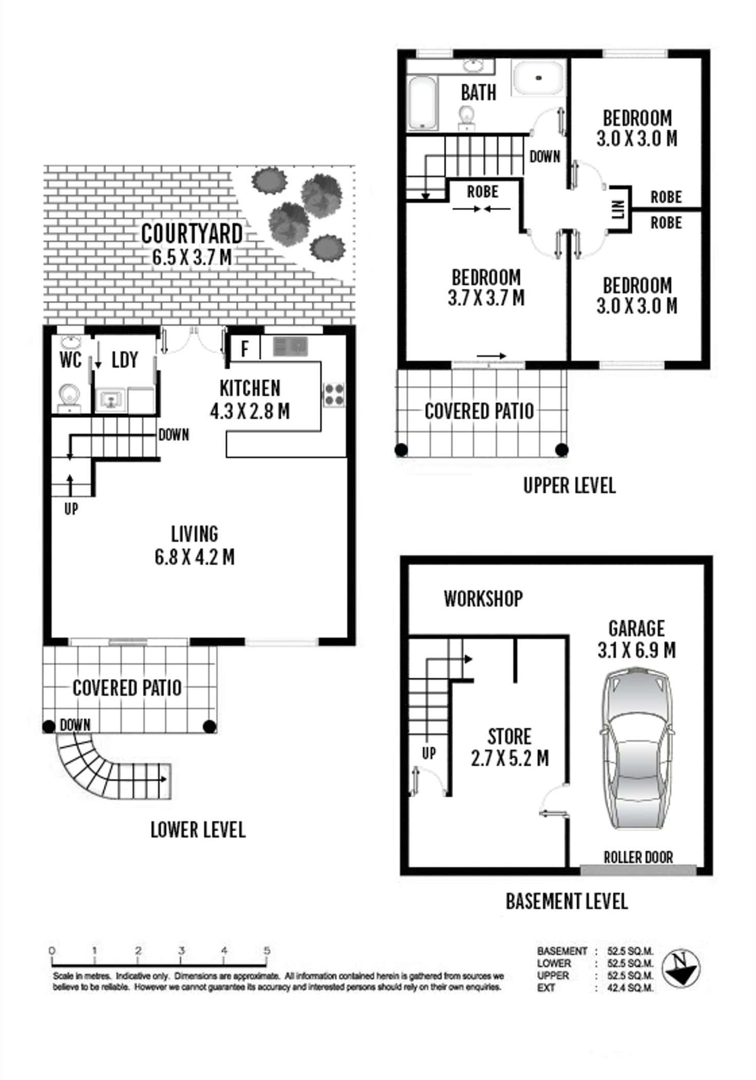 Floorplan of Homely townhouse listing, 2/34 Miles Street, Coolangatta QLD 4225