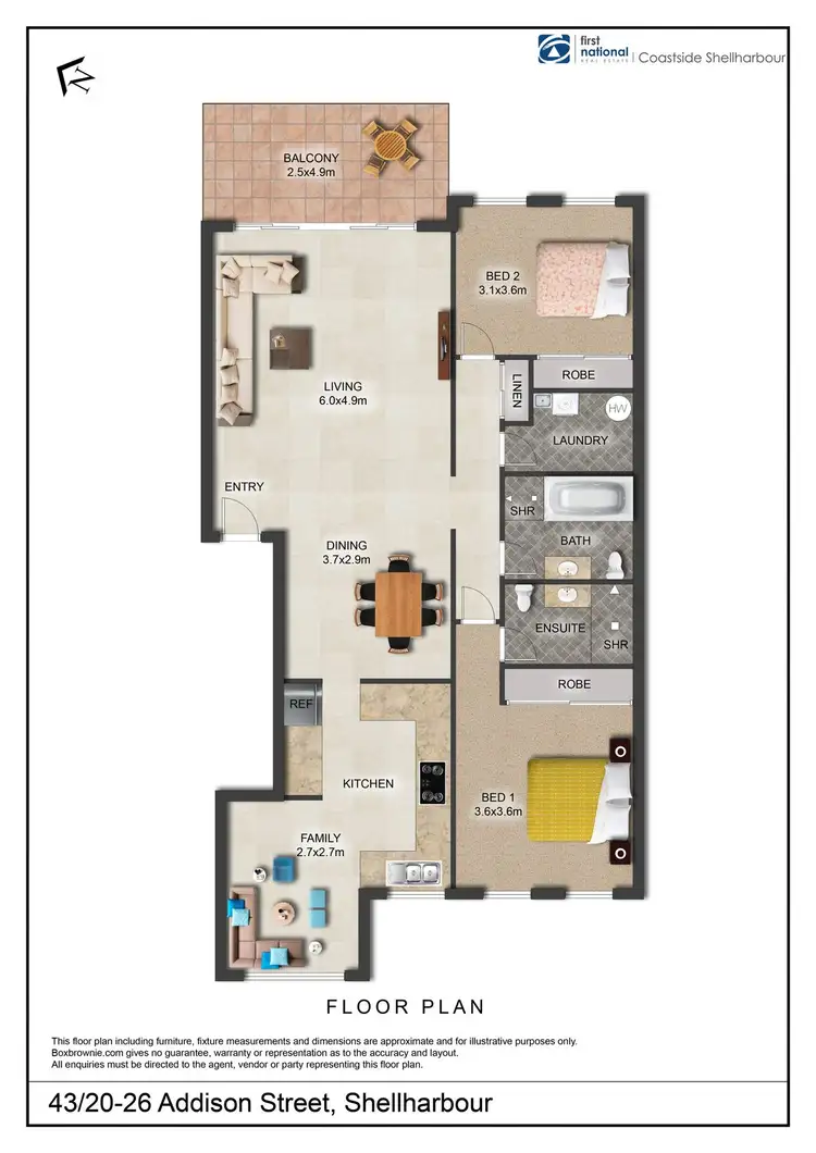 Floorplan of Homely apartment listing, 43/20-26 Addison Street, Shellharbour NSW 2529