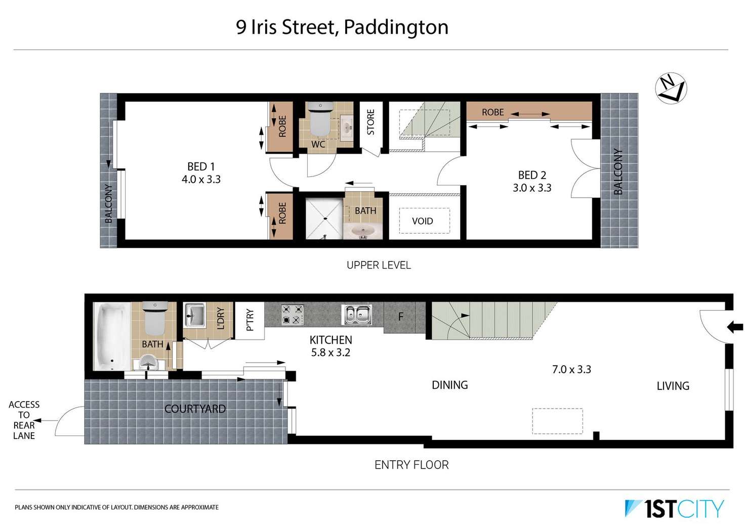 Floorplan of Homely house listing, 9 Iris Street, Paddington NSW 2021
