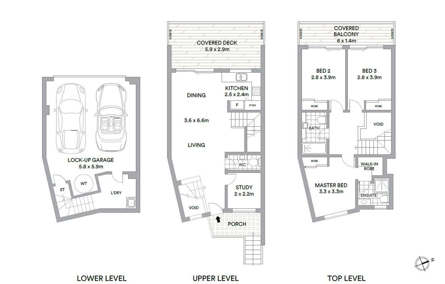 Floorplan of Homely townhouse listing, 3/8 Corrie Street, Norman Park QLD 4170