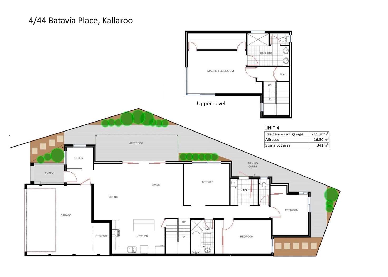 Floorplan of Homely townhouse listing, 4/44 Batavia Place, Kallaroo WA 6025