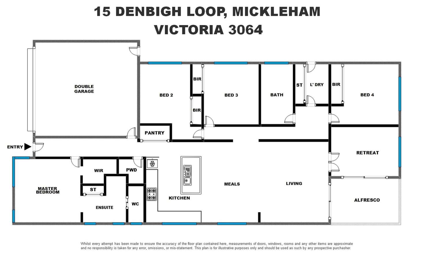 Floorplan of Homely house listing, 15 Denbigh Loop, Mickleham VIC 3064