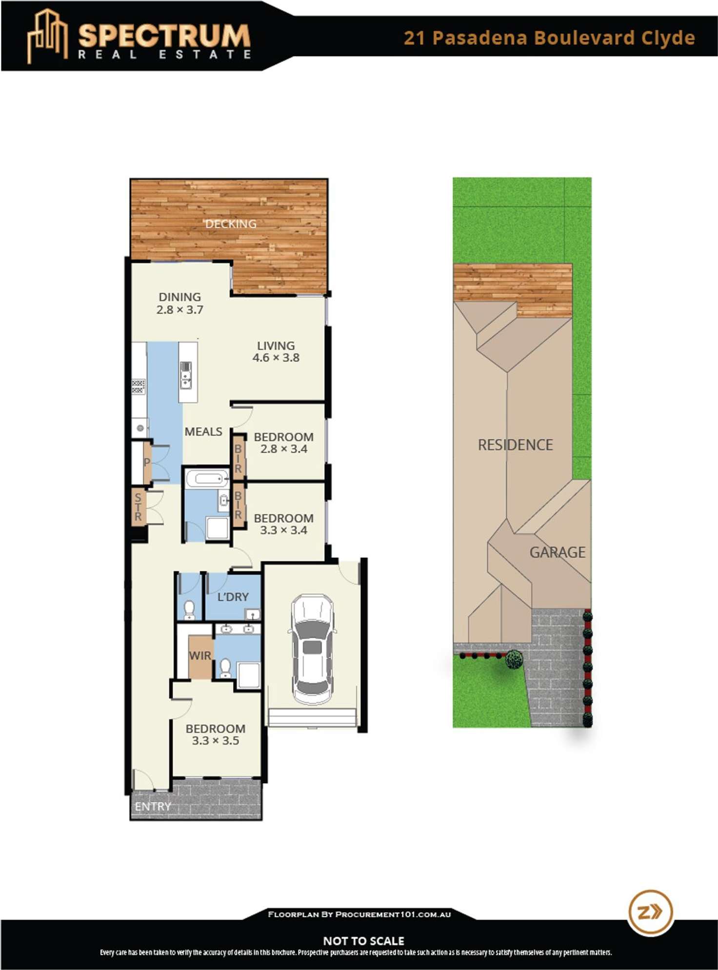 Floorplan of Homely house listing, 21 Pasadena Boulevard, Clyde VIC 3978