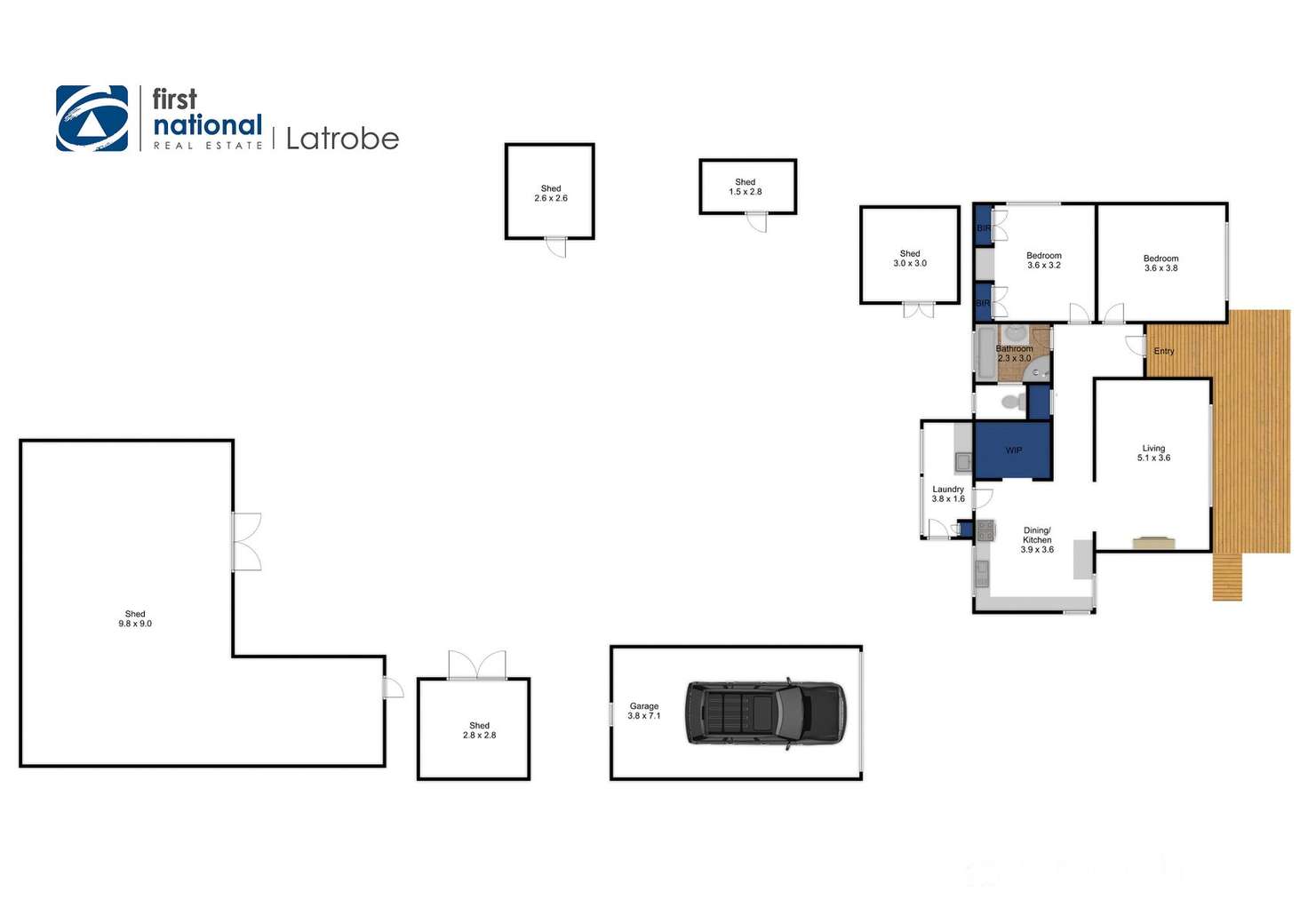 Floorplan of Homely house listing, 75 Albert Street, Rosedale VIC 3847