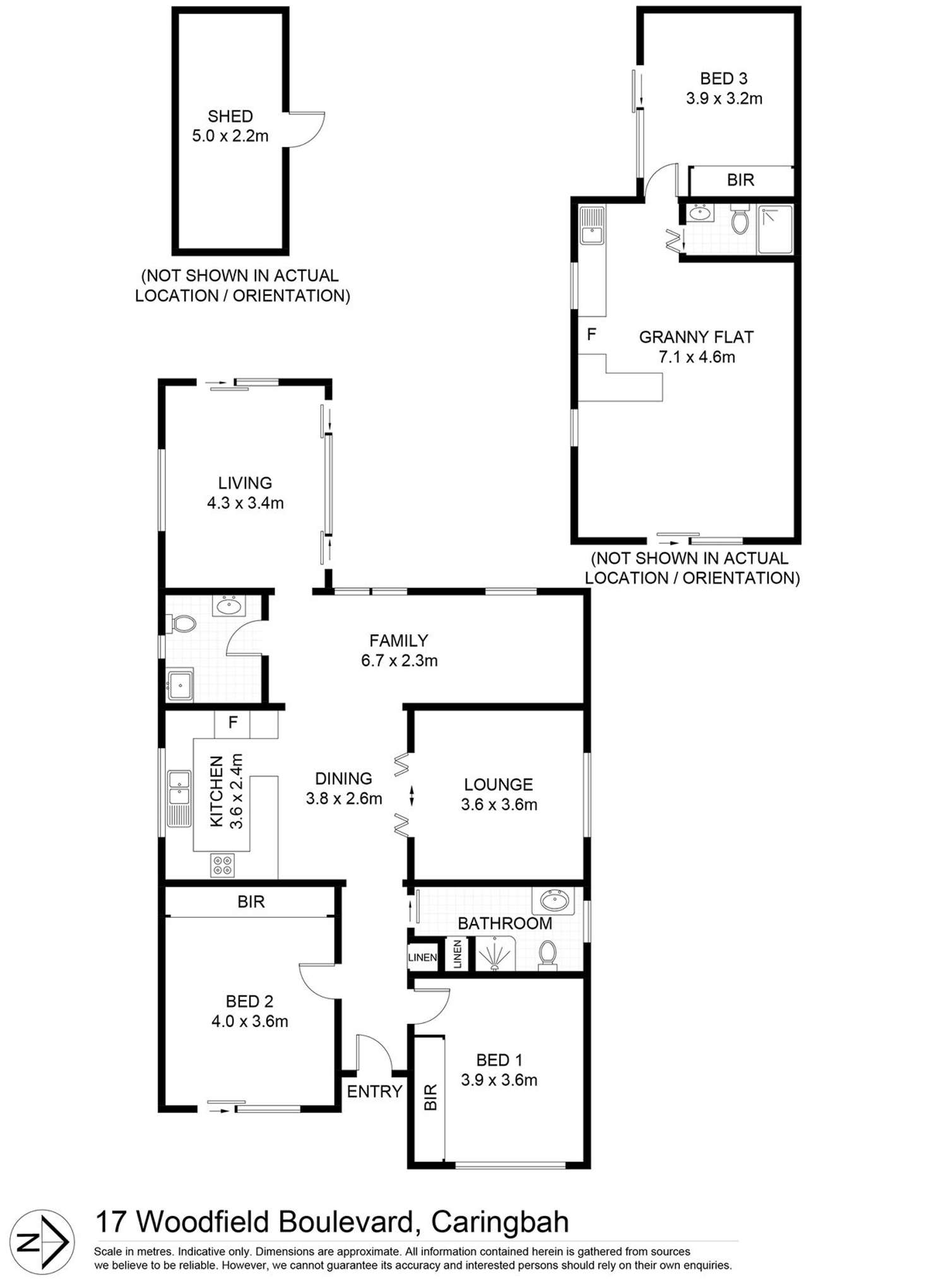 Floorplan of Homely house listing, 17 Woodfield Boulevard, Caringbah NSW 2229