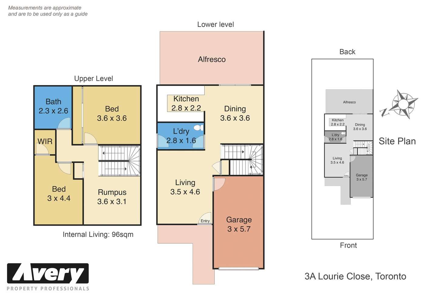 Floorplan of Homely house listing, 3A Lourie Close, Toronto NSW 2283