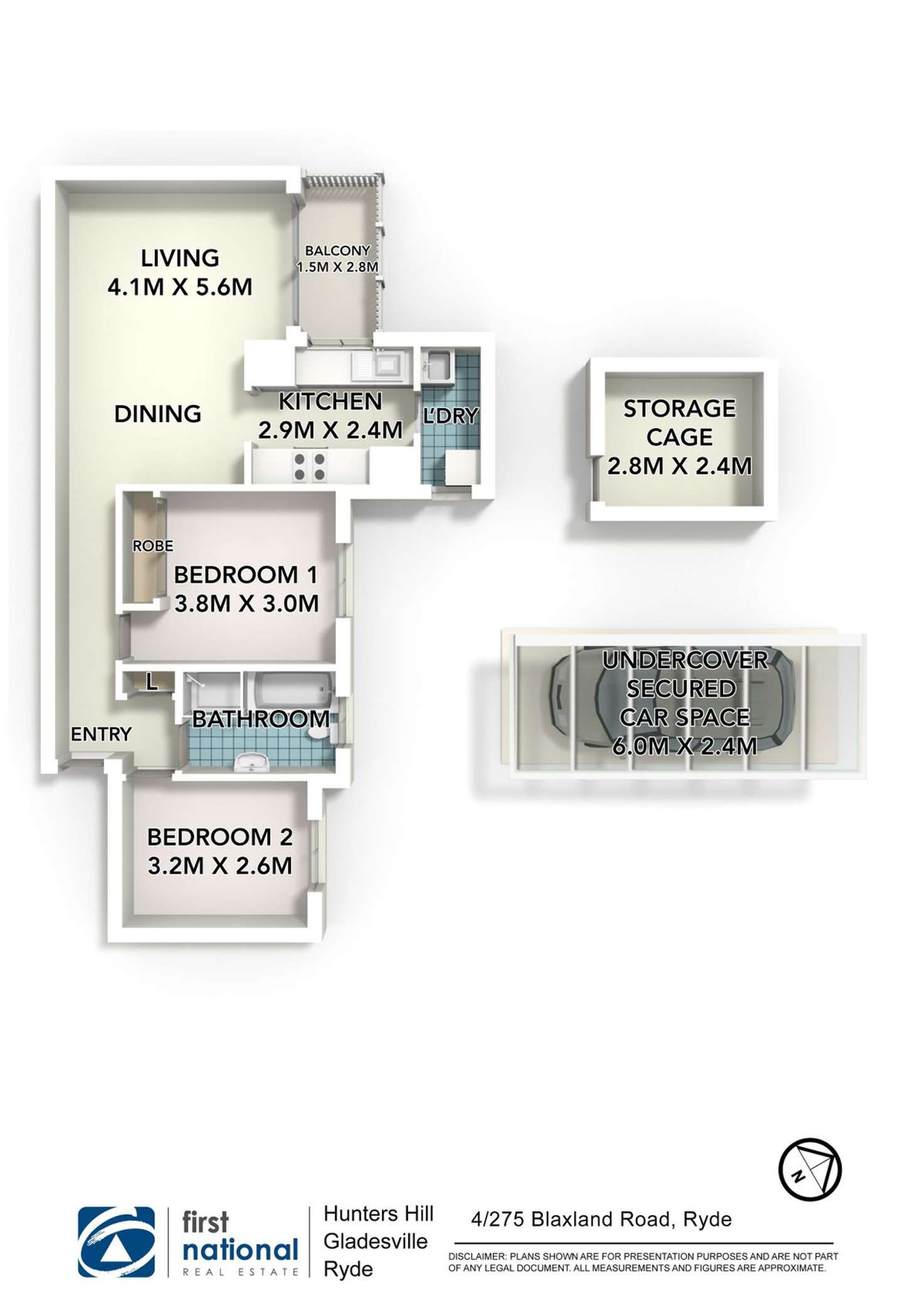 Floorplan of Homely apartment listing, 4/275 Blaxland Road, Ryde NSW 2112