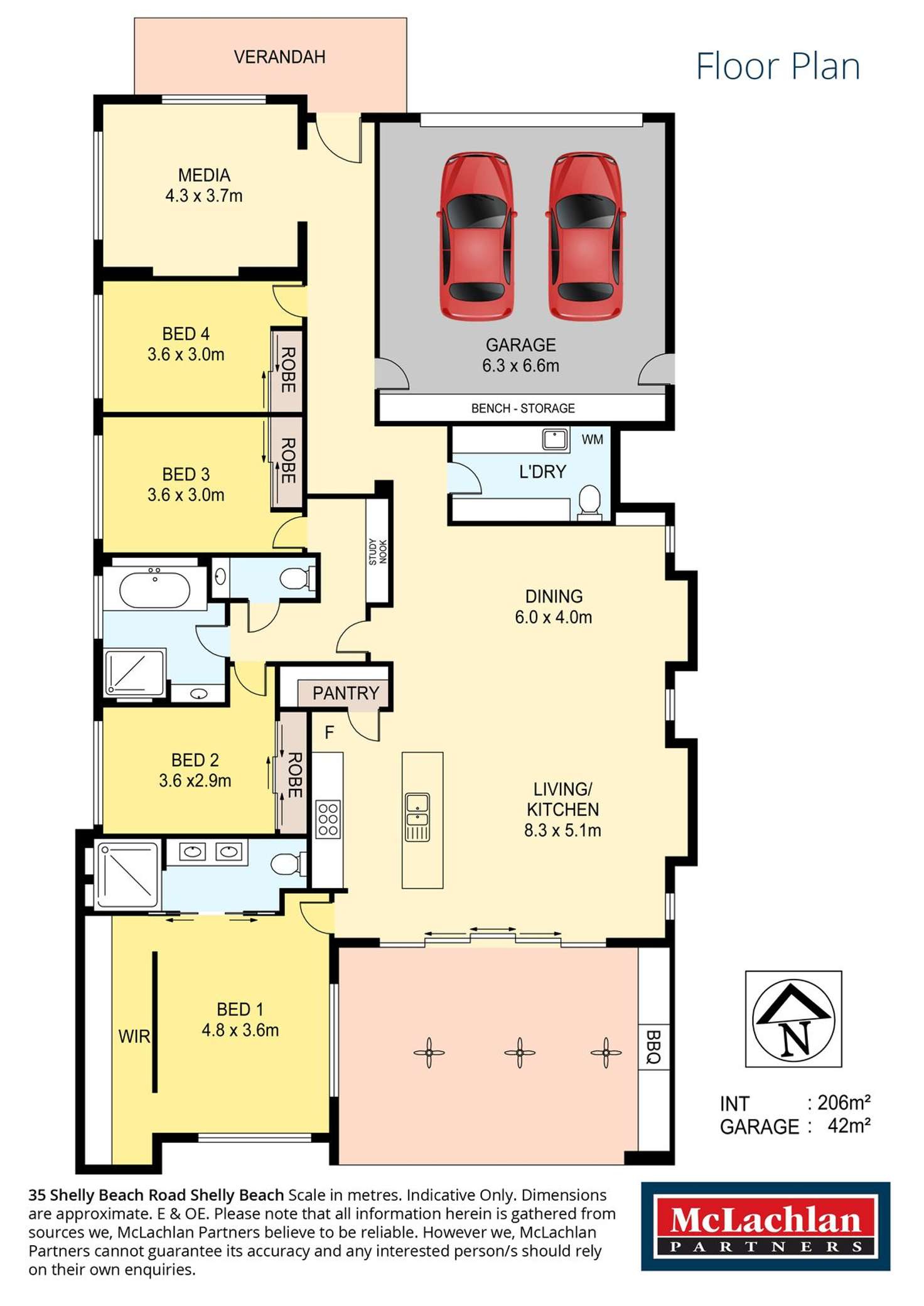 Floorplan of Homely house listing, 35 Shelly Beach Road, Shelly Beach NSW 2261