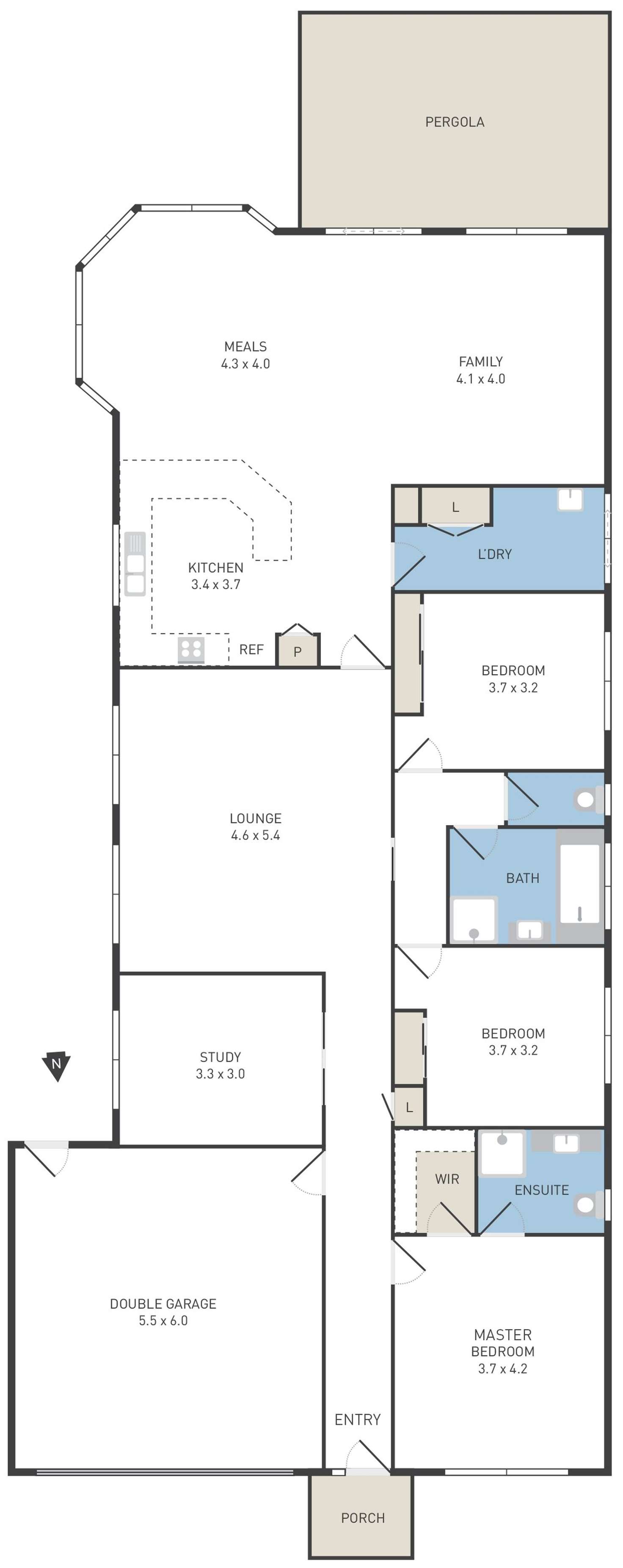 Floorplan of Homely house listing, 18 Norman Grove, Werribee South VIC 3030
