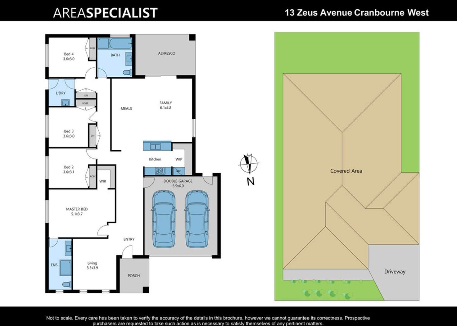 Floorplan of Homely house listing, 13 Zeus Avenue, Cranbourne West VIC 3977