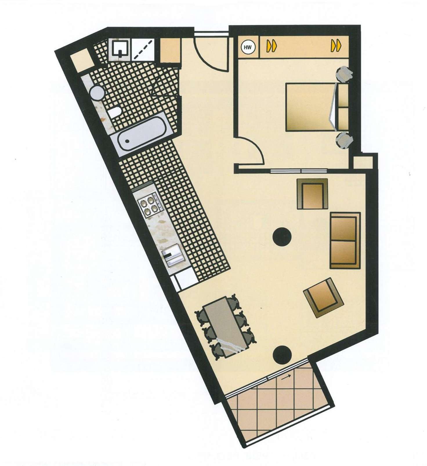 Floorplan of Homely apartment listing, 317A/66 Mt Alexander Road, Travancore VIC 3032