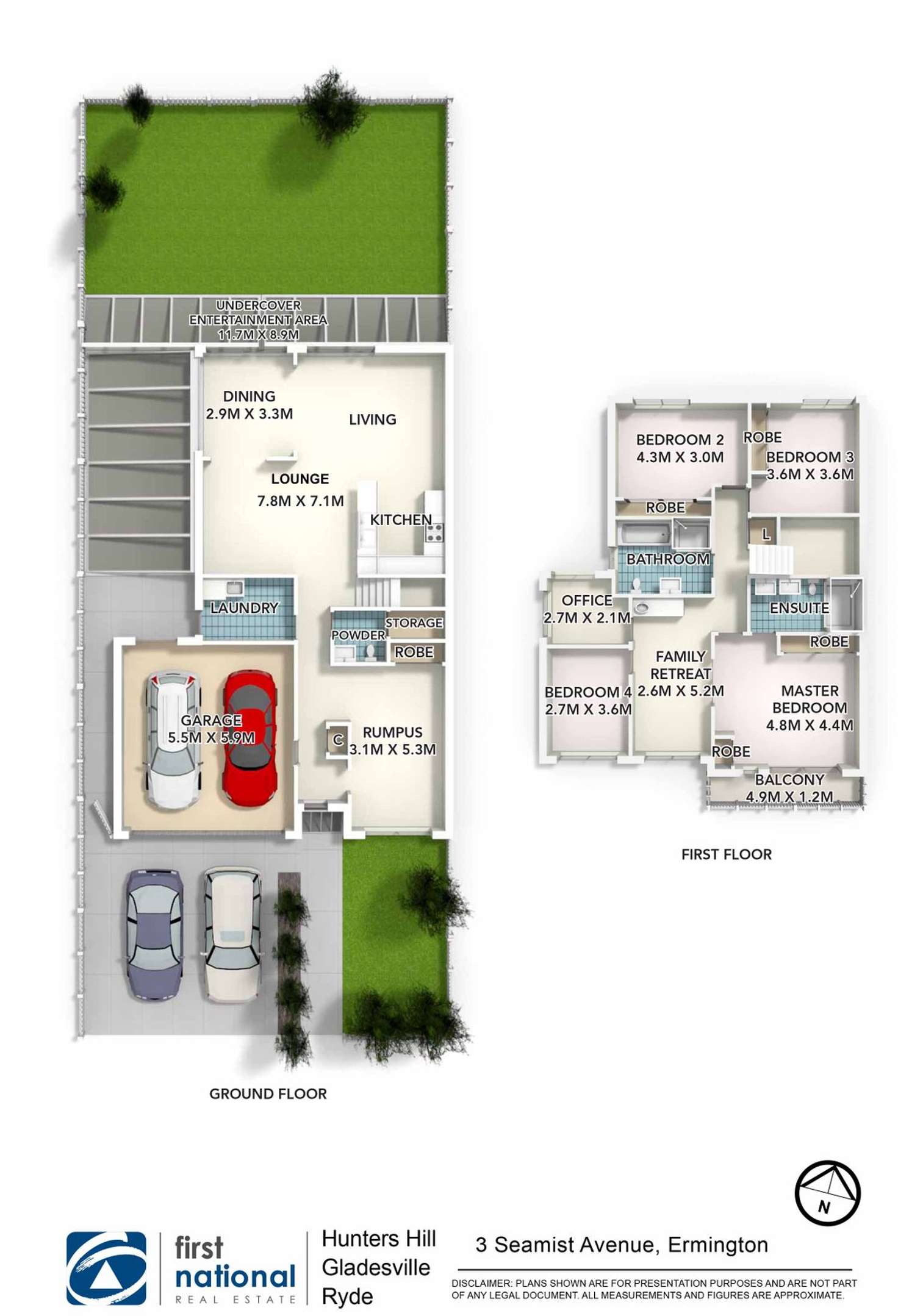 Floorplan of Homely house listing, 3 Seamist Avenue, Ermington NSW 2115