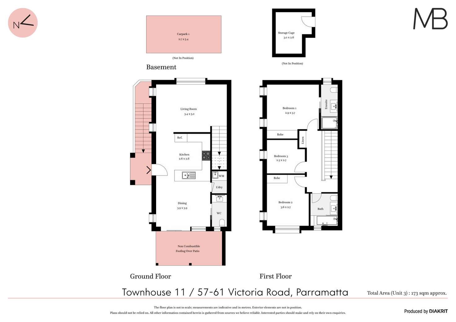 Floorplan of Homely townhouse listing, 11/57-61 Victoria Road, Parramatta NSW 2150
