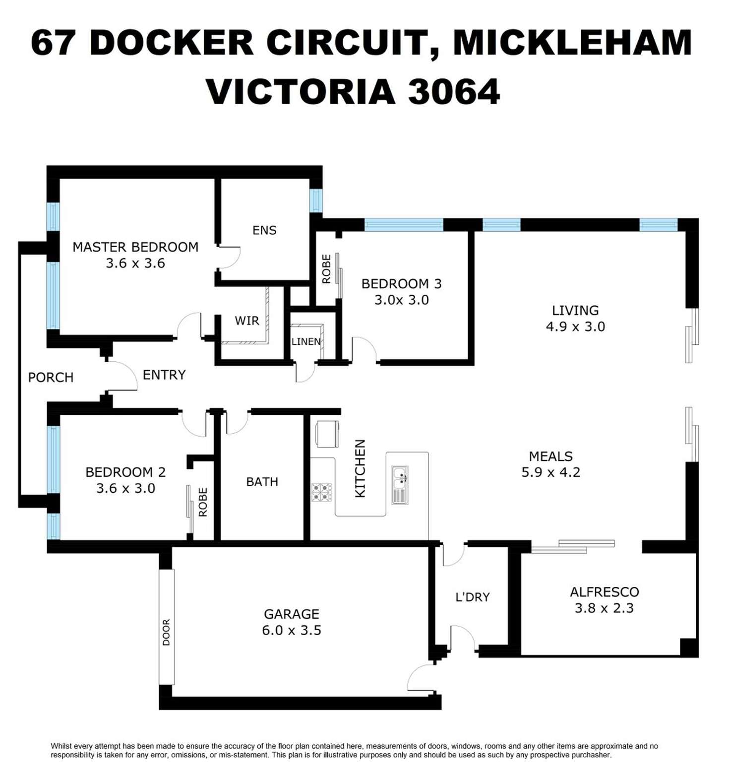 Floorplan of Homely house listing, 67 Docker Circuit, Mickleham VIC 3064