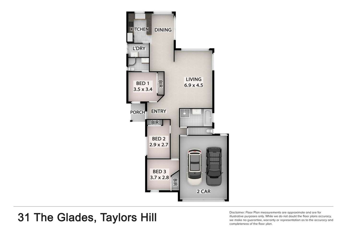 Floorplan of Homely house listing, 31 The Glades, Taylors Hill VIC 3037