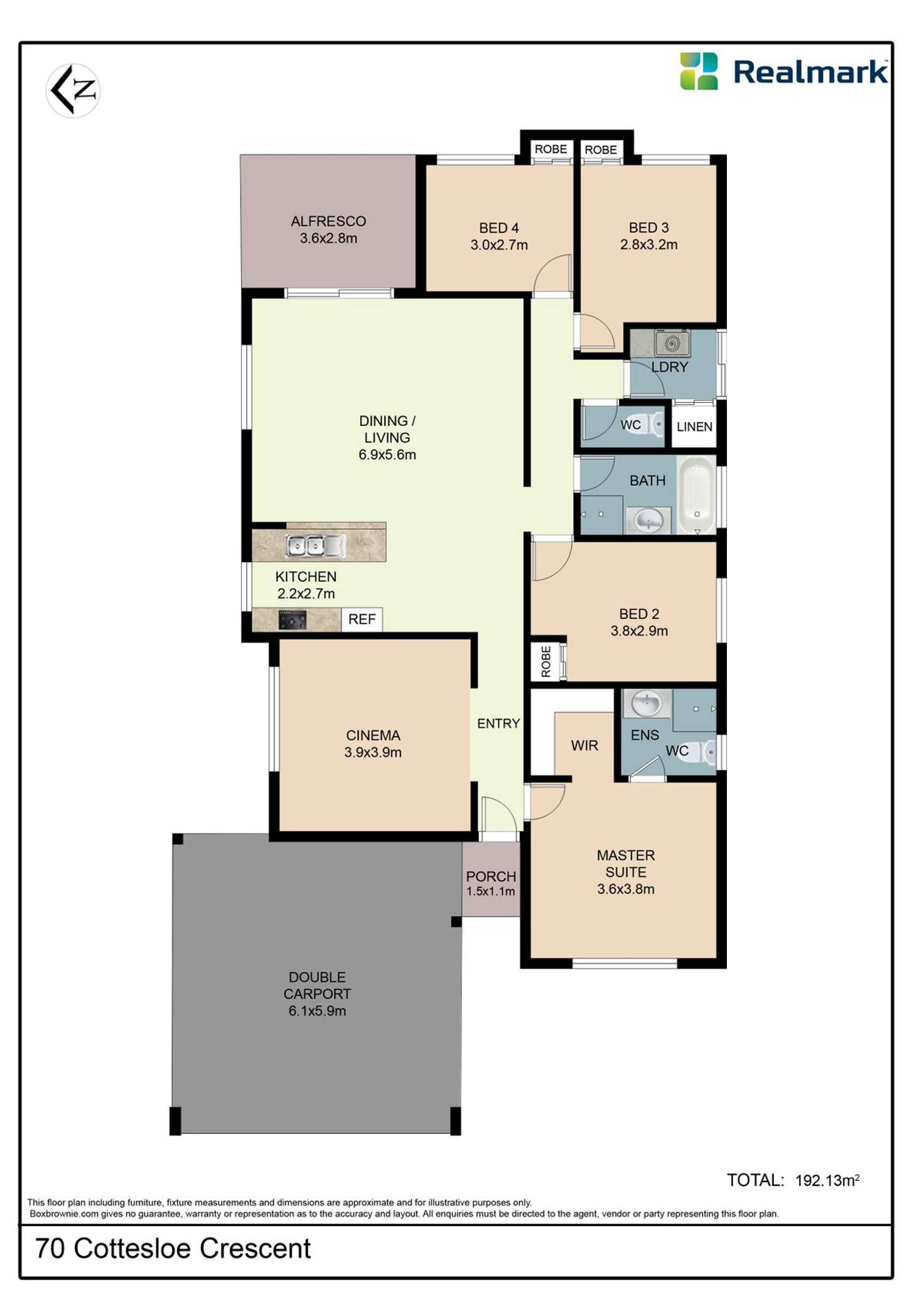 Floorplan of Homely house listing, 70 Cottesloe Crescent, Secret Harbour WA 6173