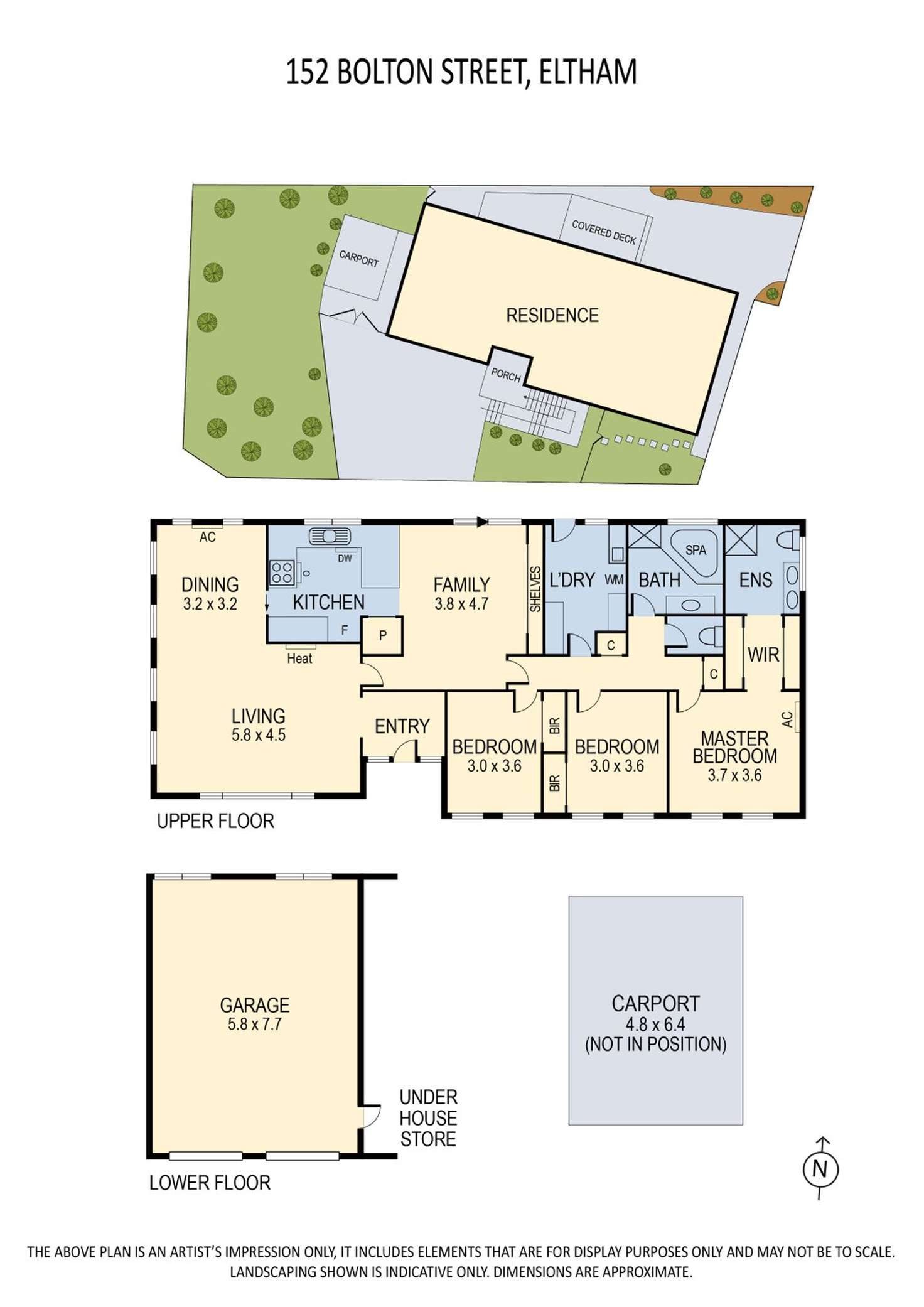 Floorplan of Homely house listing, 152 Bolton Street, Eltham VIC 3095