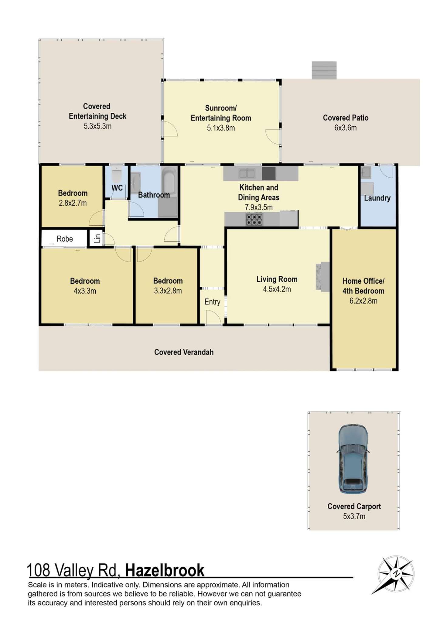 Floorplan of Homely house listing, 108 Valley Road, Hazelbrook NSW 2779