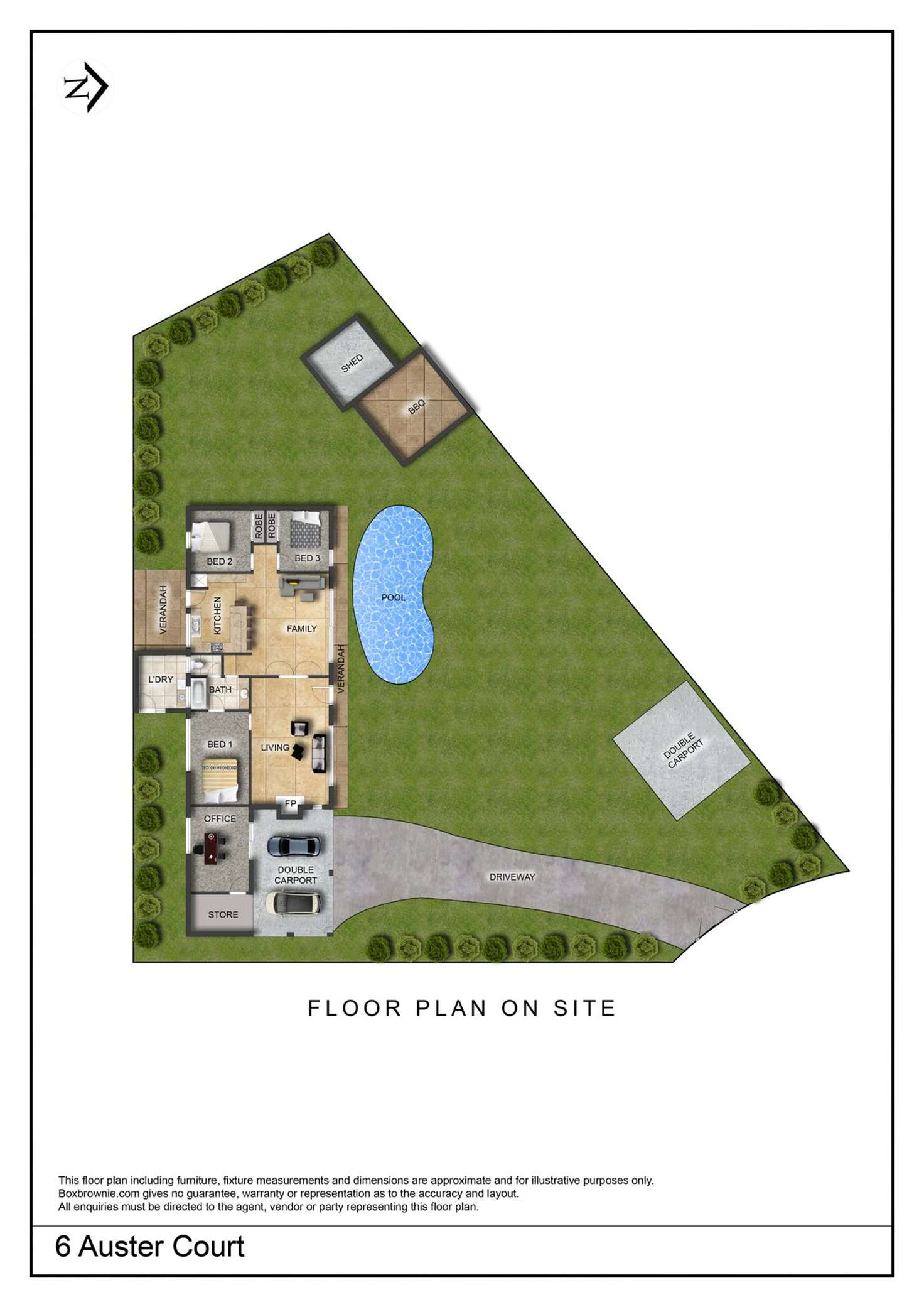 Floorplan of Homely house listing, 6 Auster Court, Araluen NT 870