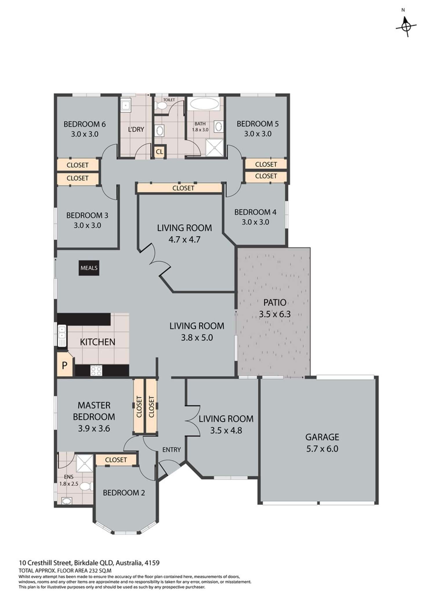 Floorplan of Homely house listing, 10 Cresthill Street, Birkdale QLD 4159
