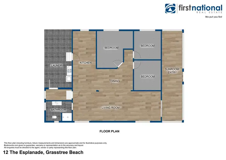 Floorplan of Homely house listing, 12 The Esplanade, Grasstree Beach QLD 4740