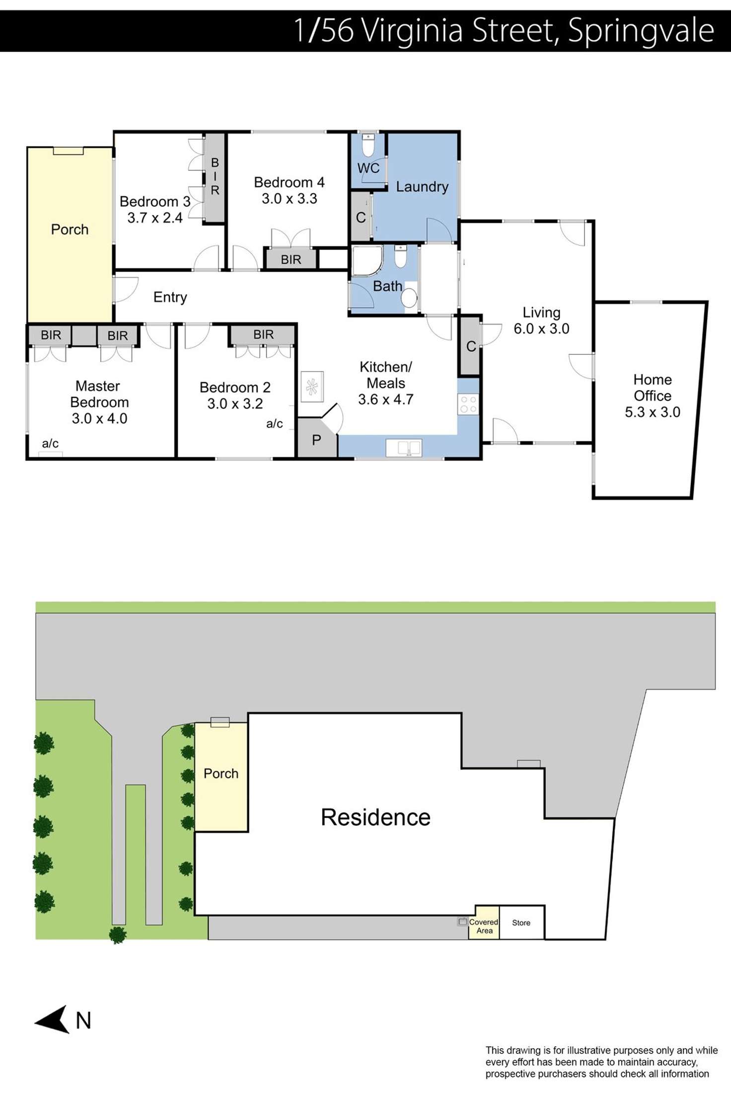 Floorplan of Homely unit listing, 1/56 Virginia Street, Springvale VIC 3171