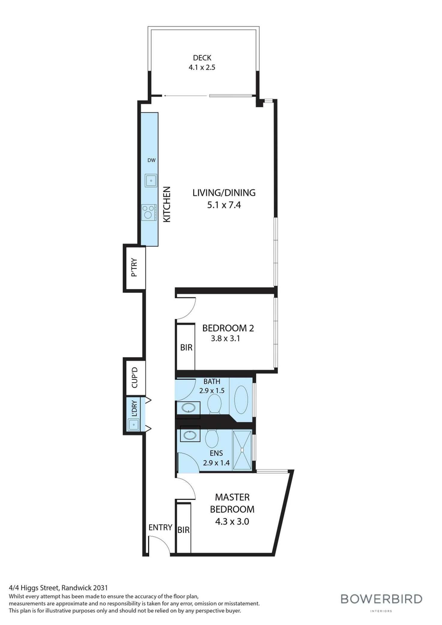 Floorplan of Homely apartment listing, 4/4 Higgs Street, Randwick NSW 2031