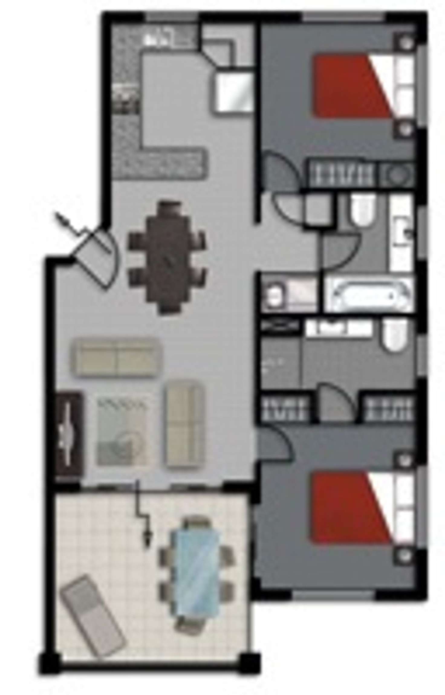 Floorplan of Homely apartment listing, 423-427 Draper Street, Parramatta Park QLD 4870