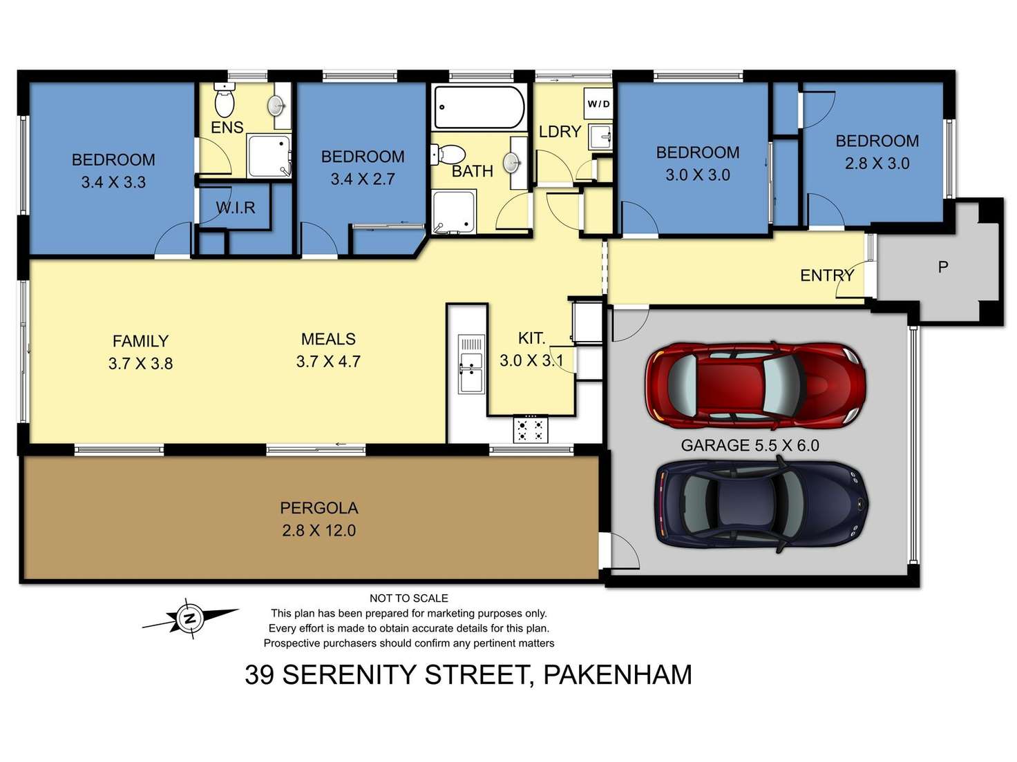 Floorplan of Homely house listing, 39 Serenity Street, Pakenham VIC 3810