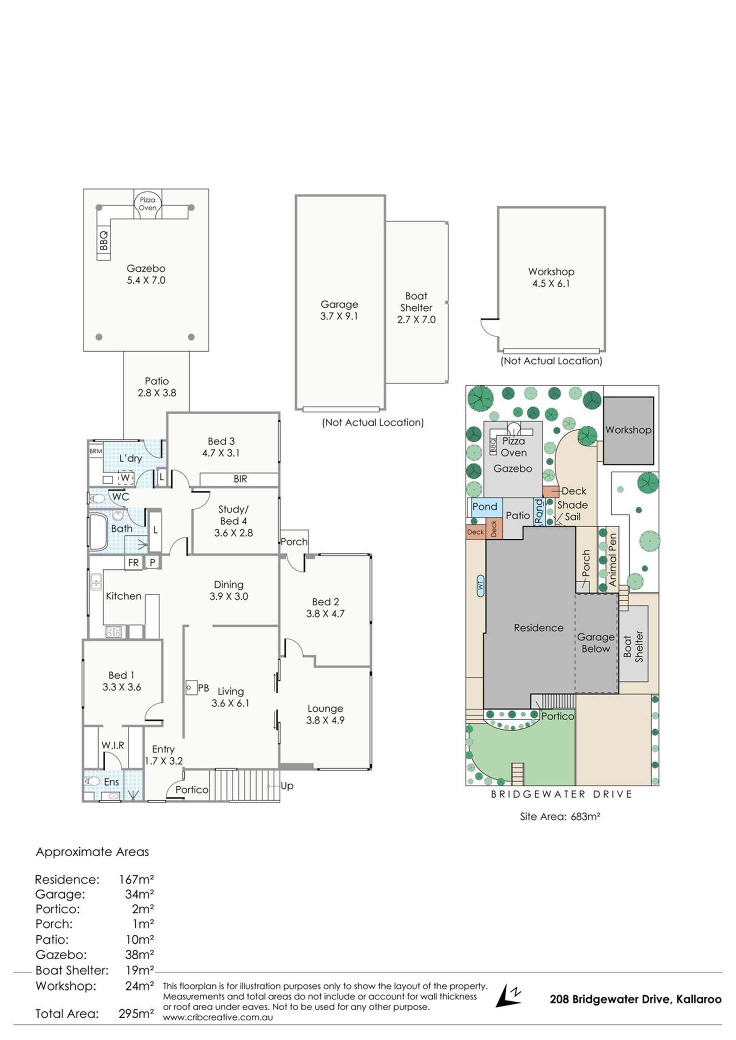 Floorplan of Homely house listing, 208 Bridgewater Drive, Kallaroo WA 6025