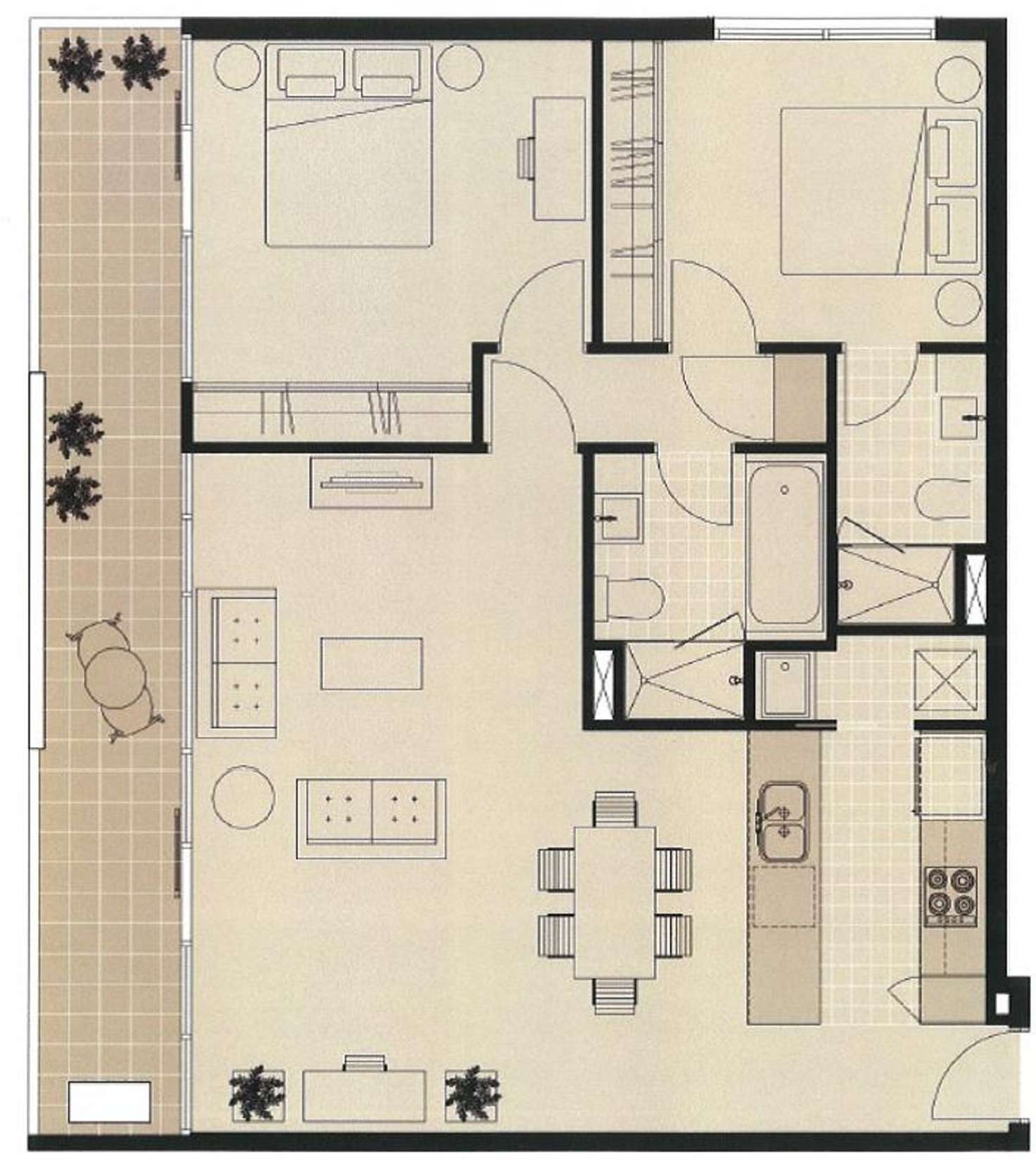 Floorplan of Homely apartment listing, 305/300 Young Street, Fitzroy VIC 3065