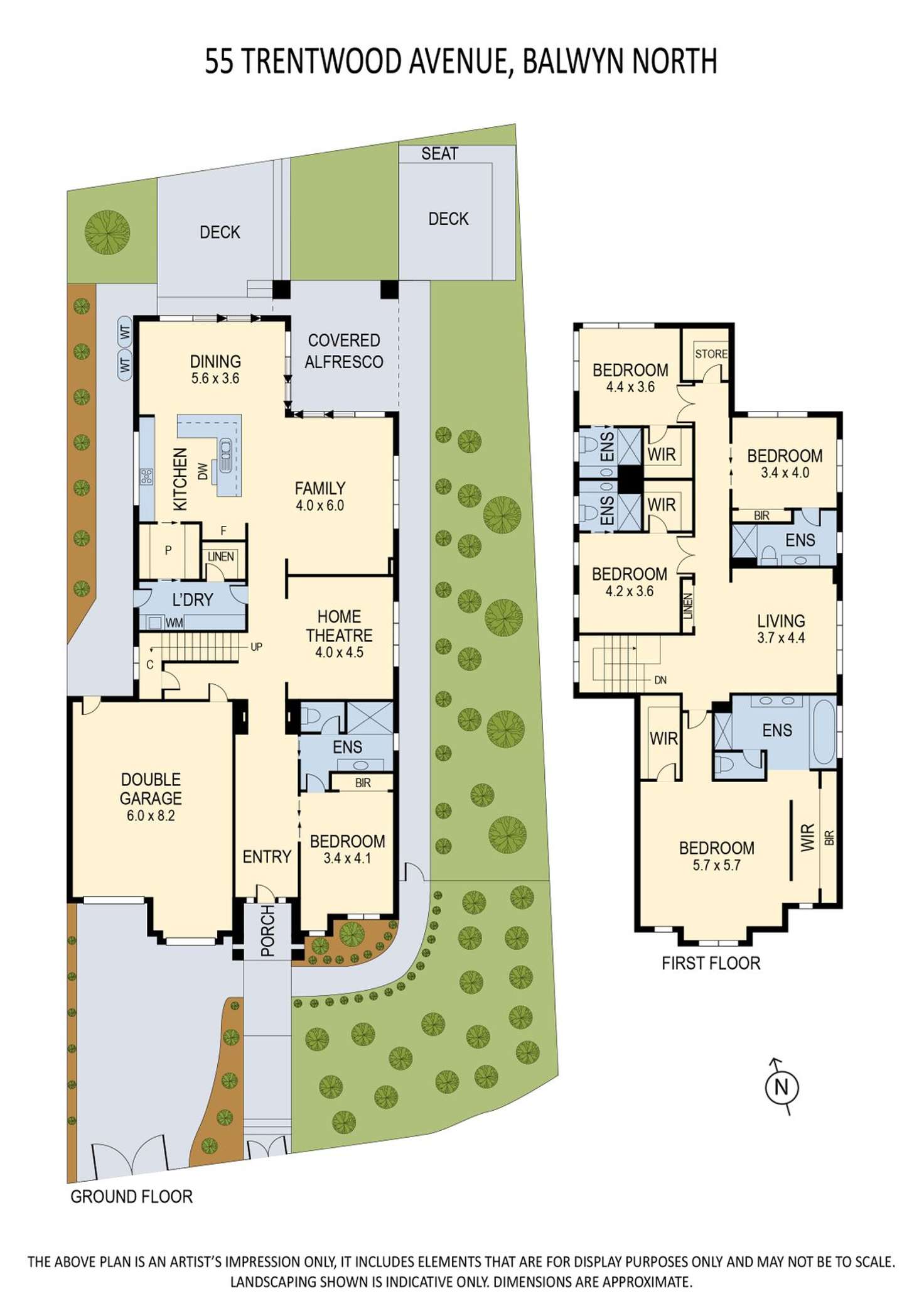 Floorplan of Homely house listing, 55 Trentwood Avenue, Balwyn North VIC 3104