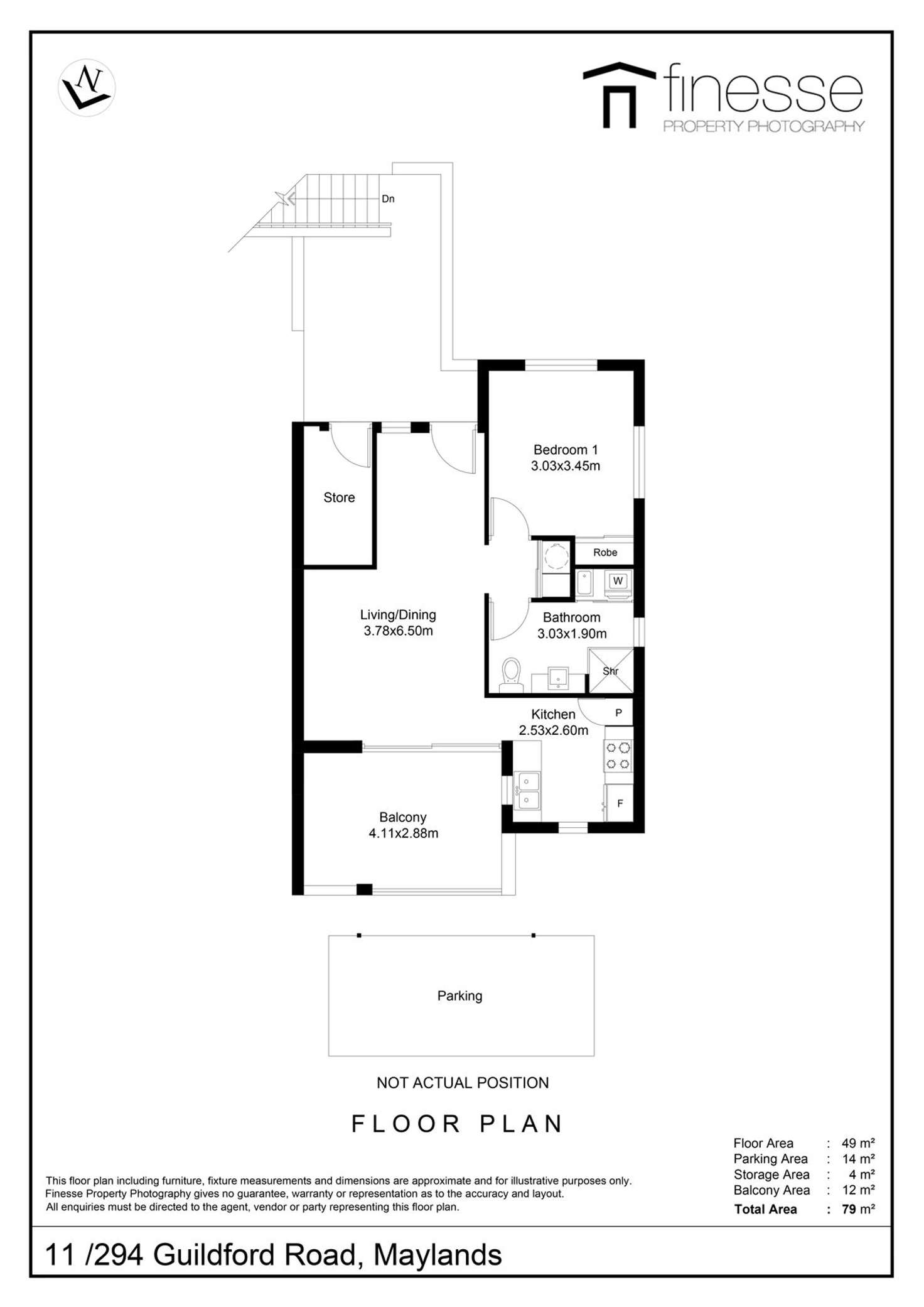Floorplan of Homely apartment listing, 11/292 - 294 Guildford Road, Maylands WA 6051