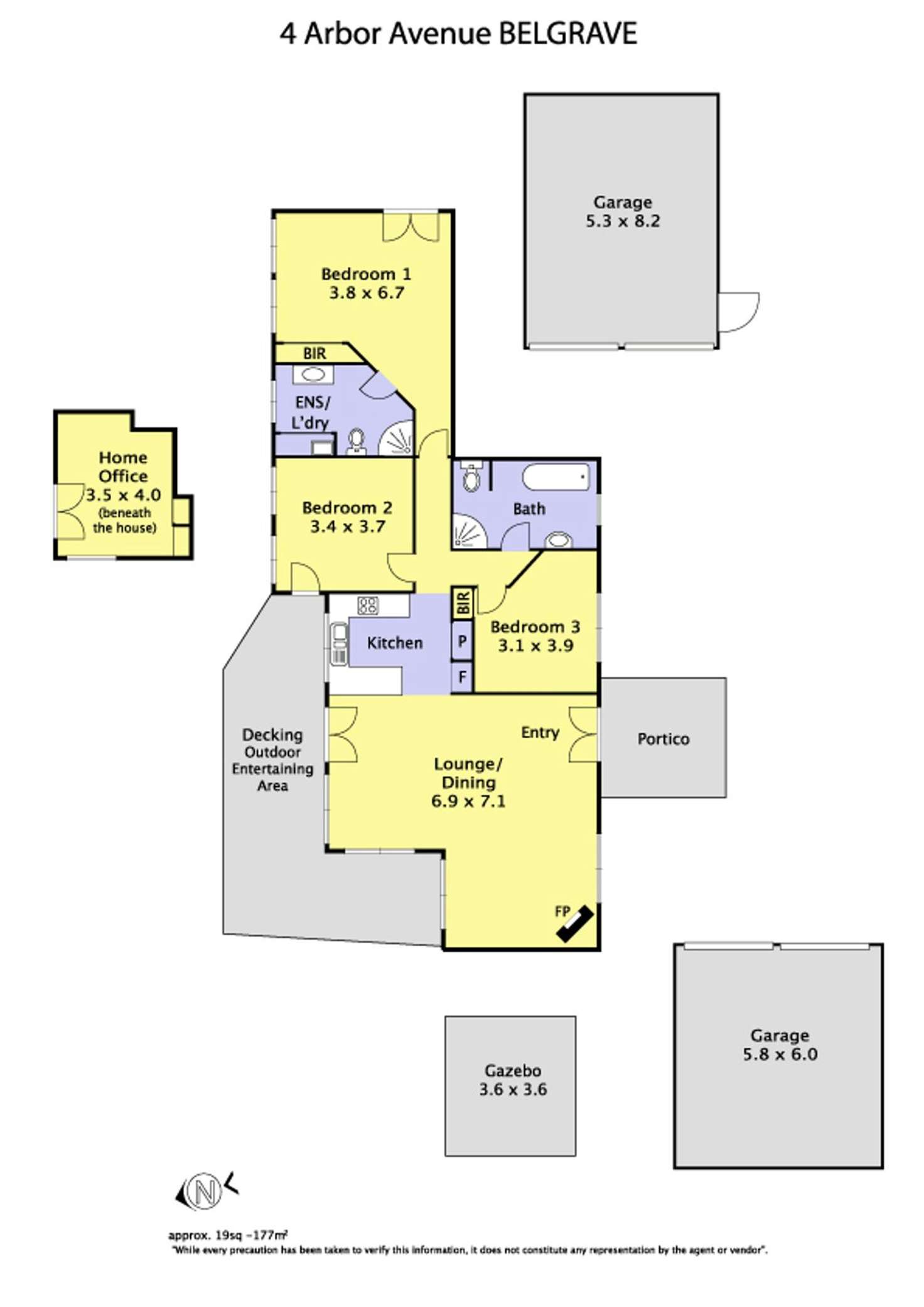 Floorplan of Homely house listing, 4 Arbor Avenue, Belgrave VIC 3160