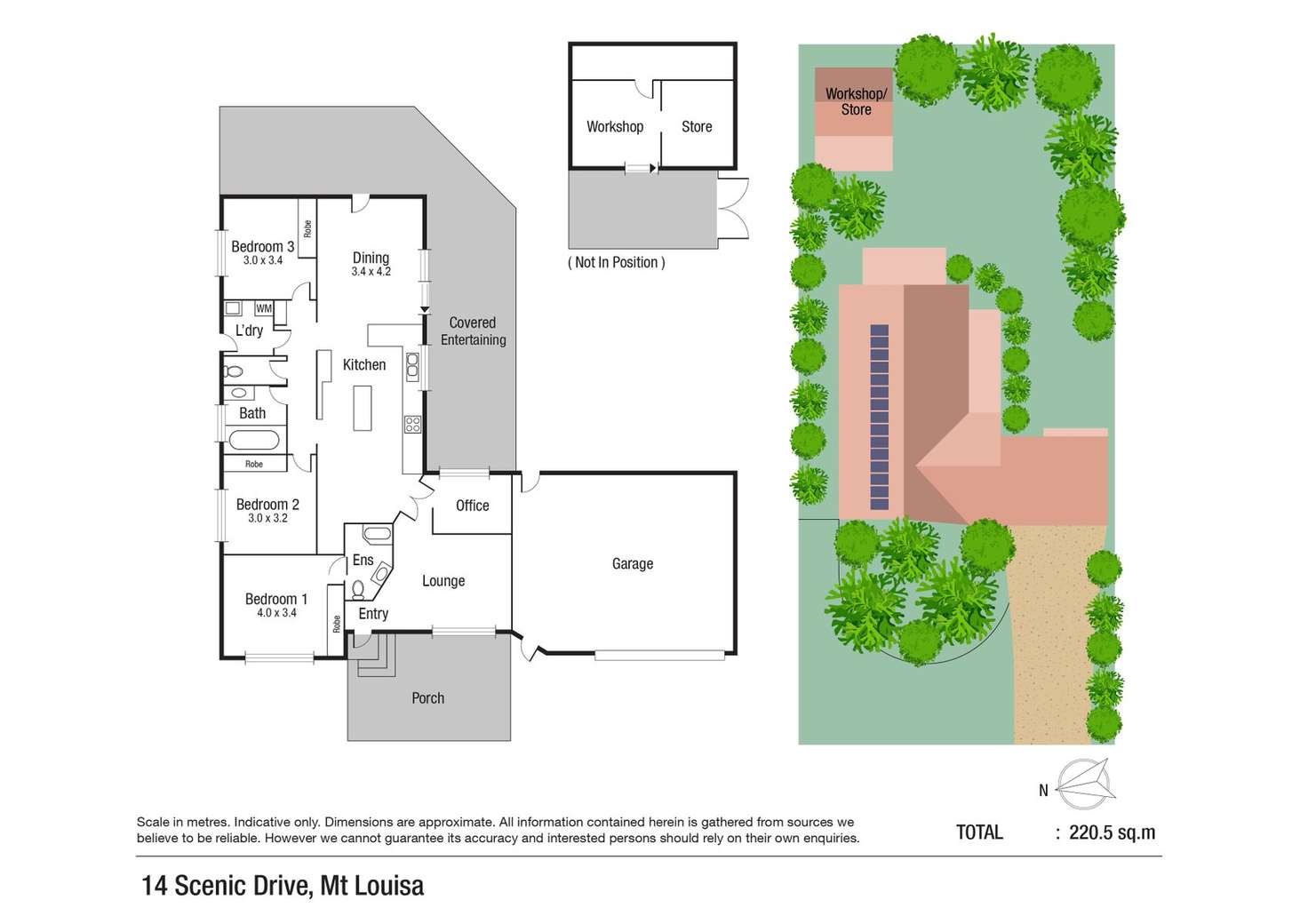 Floorplan of Homely house listing, 14 Scenic Drive, Mount Louisa QLD 4814