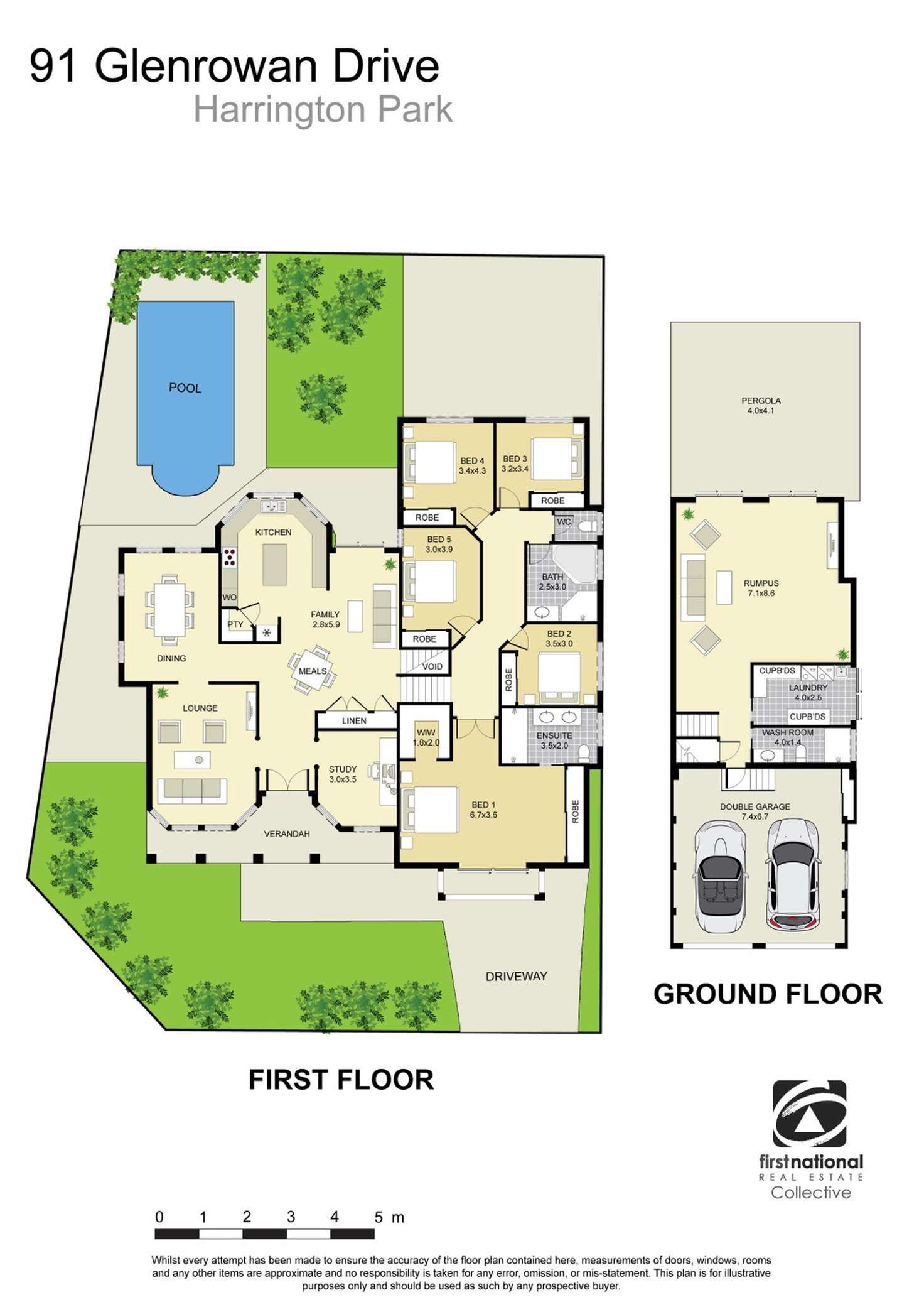 Floorplan of Homely house listing, 91 Glenrowan Drive, Harrington Park NSW 2567