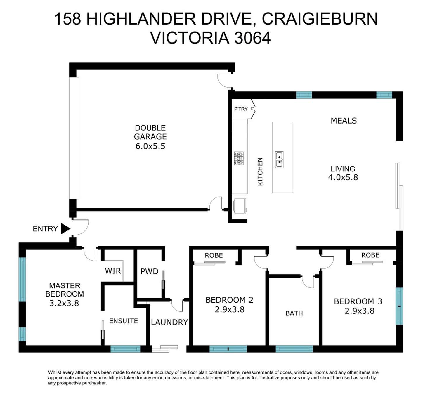 Floorplan of Homely house listing, 158 Highlander Drive, Craigieburn VIC 3064