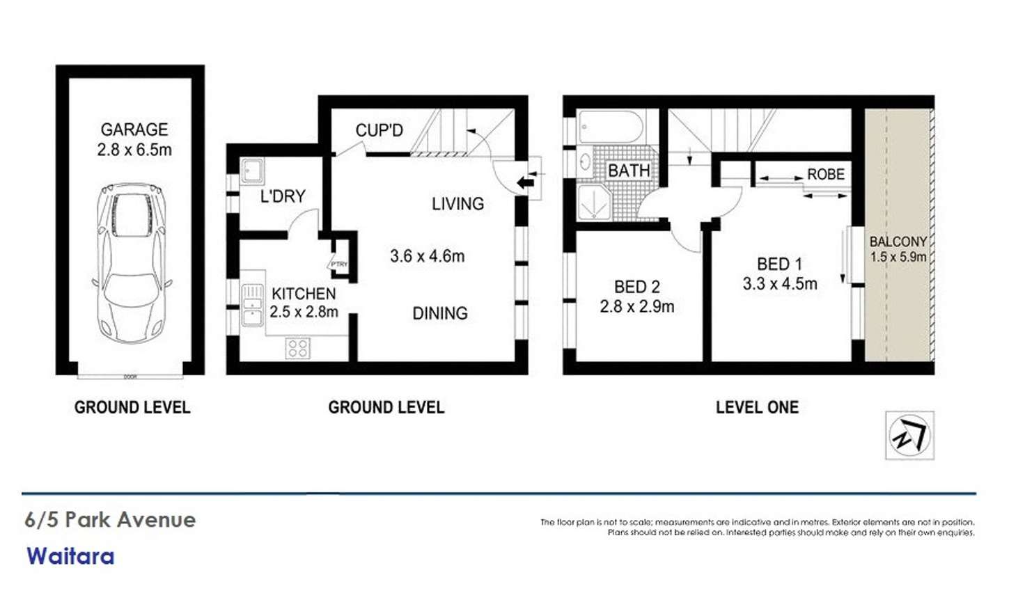 Floorplan of Homely apartment listing, 6/5 Park Avenue, Waitara NSW 2077