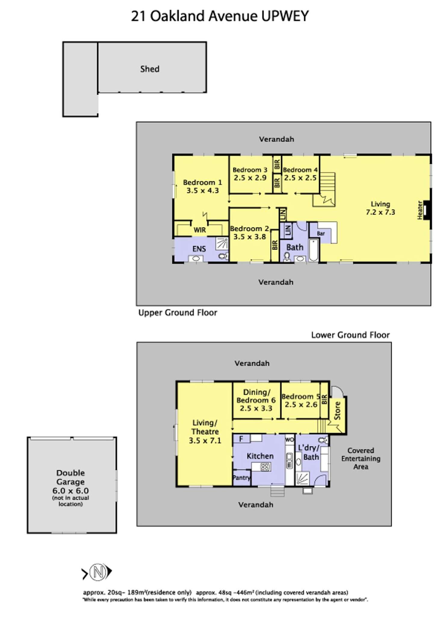 Floorplan of Homely house listing, 21 Oakland Avenue, Upwey VIC 3158