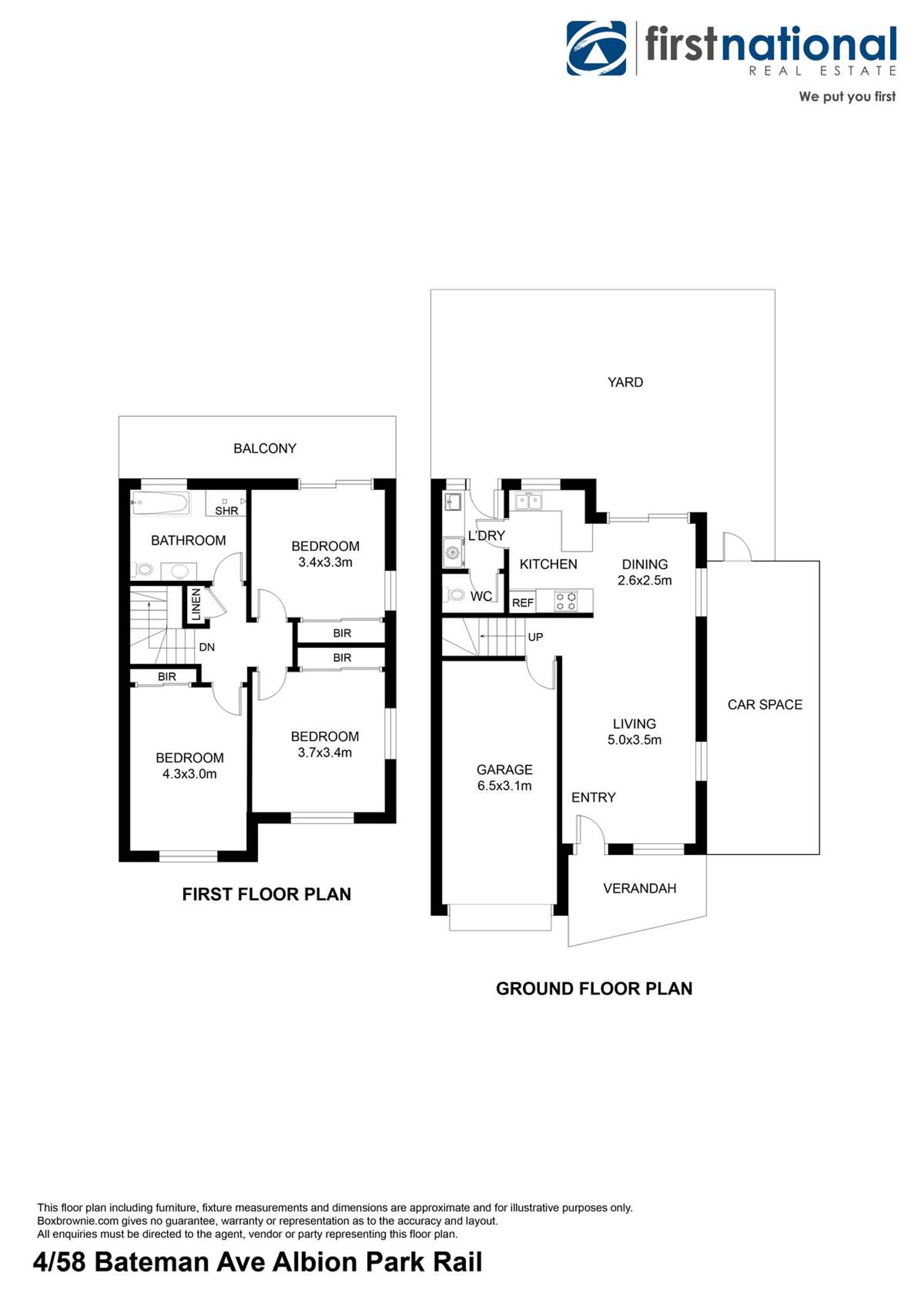 Floorplan of Homely townhouse listing, 4/58 Bateman Avenue, Albion Park Rail NSW 2527