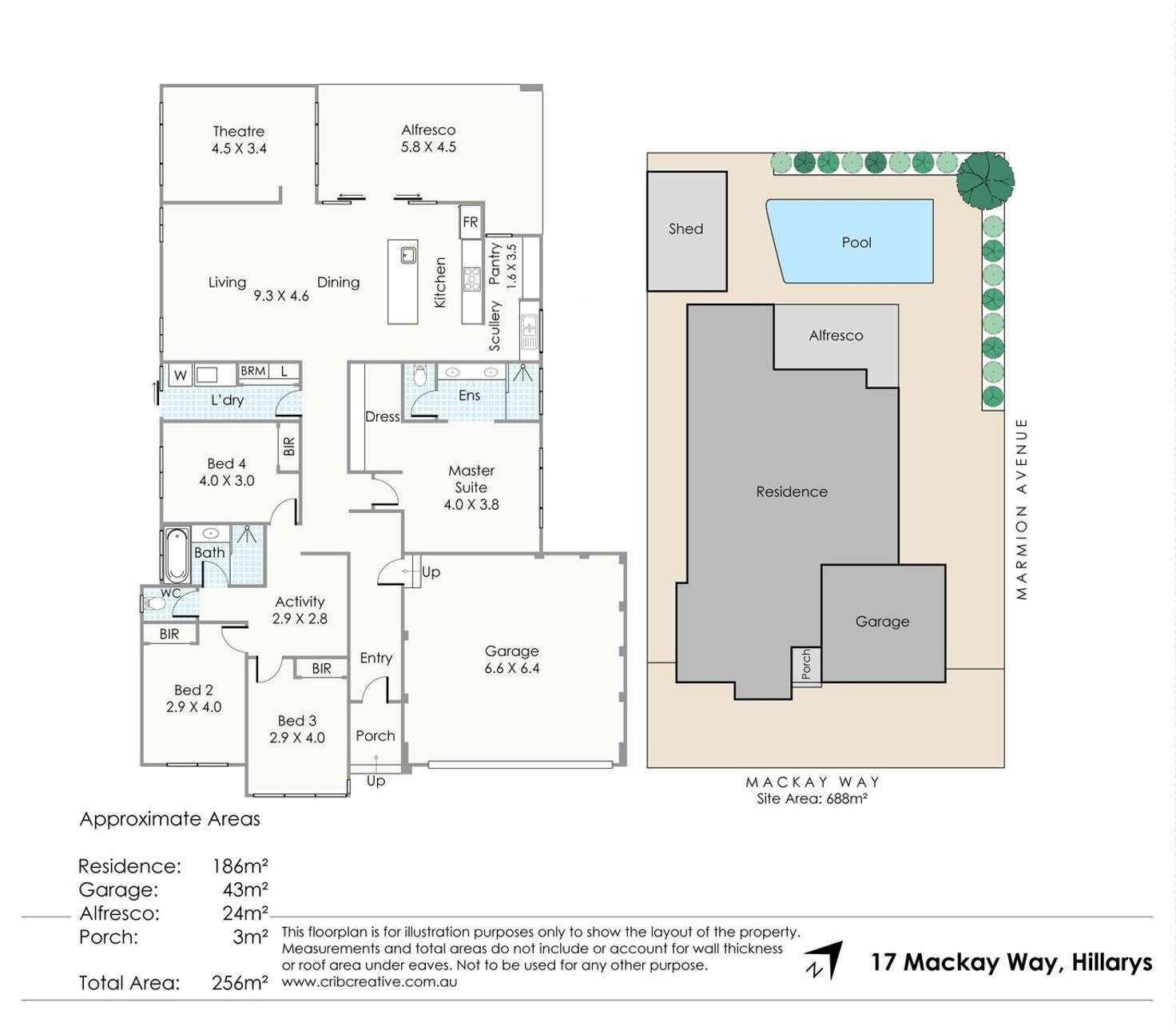 Floorplan of Homely house listing, 17 Mackay Way, Hillarys WA 6025