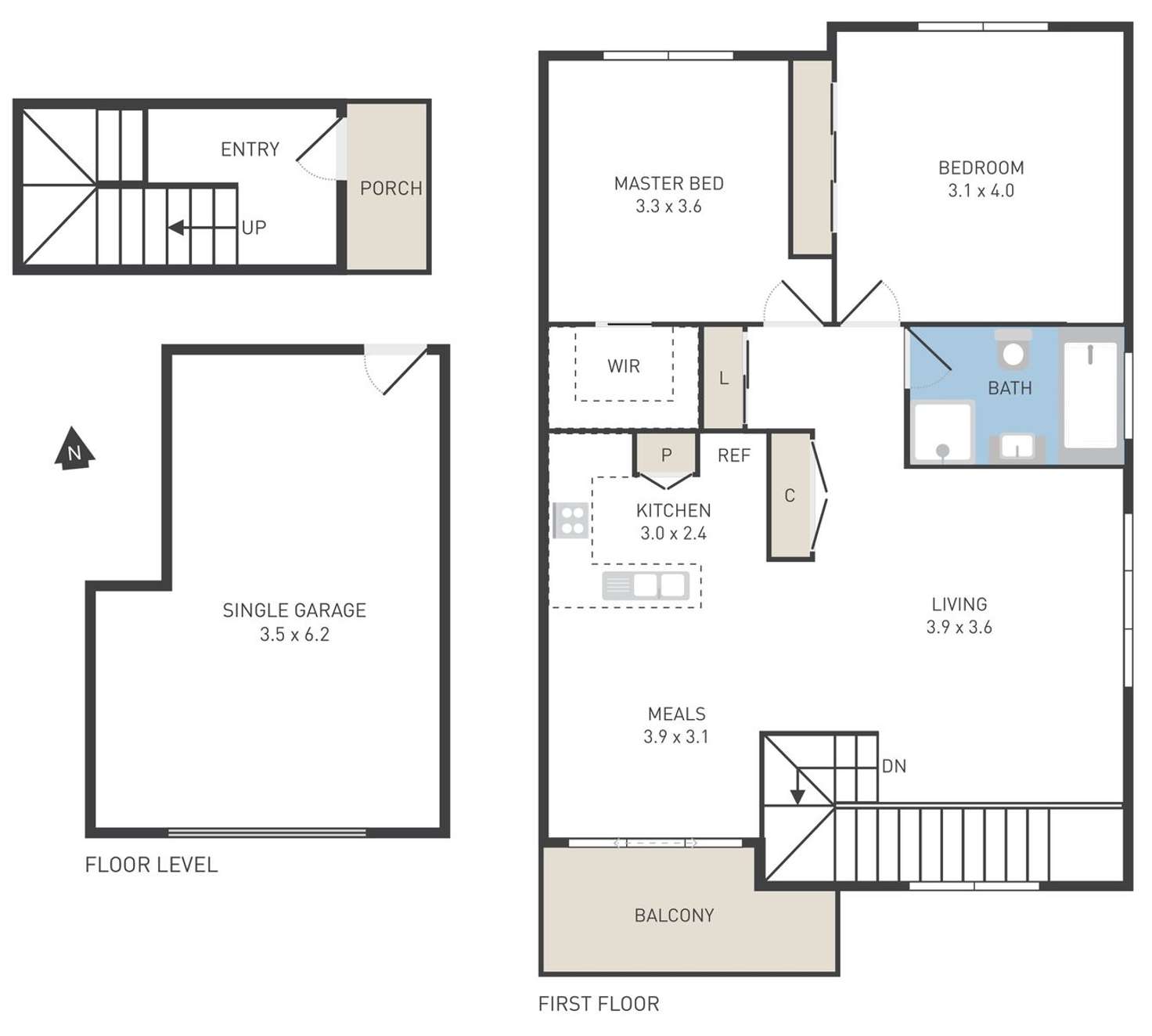 Floorplan of Homely apartment listing, 18/5 Thomas Carr Drive, Tarneit VIC 3029