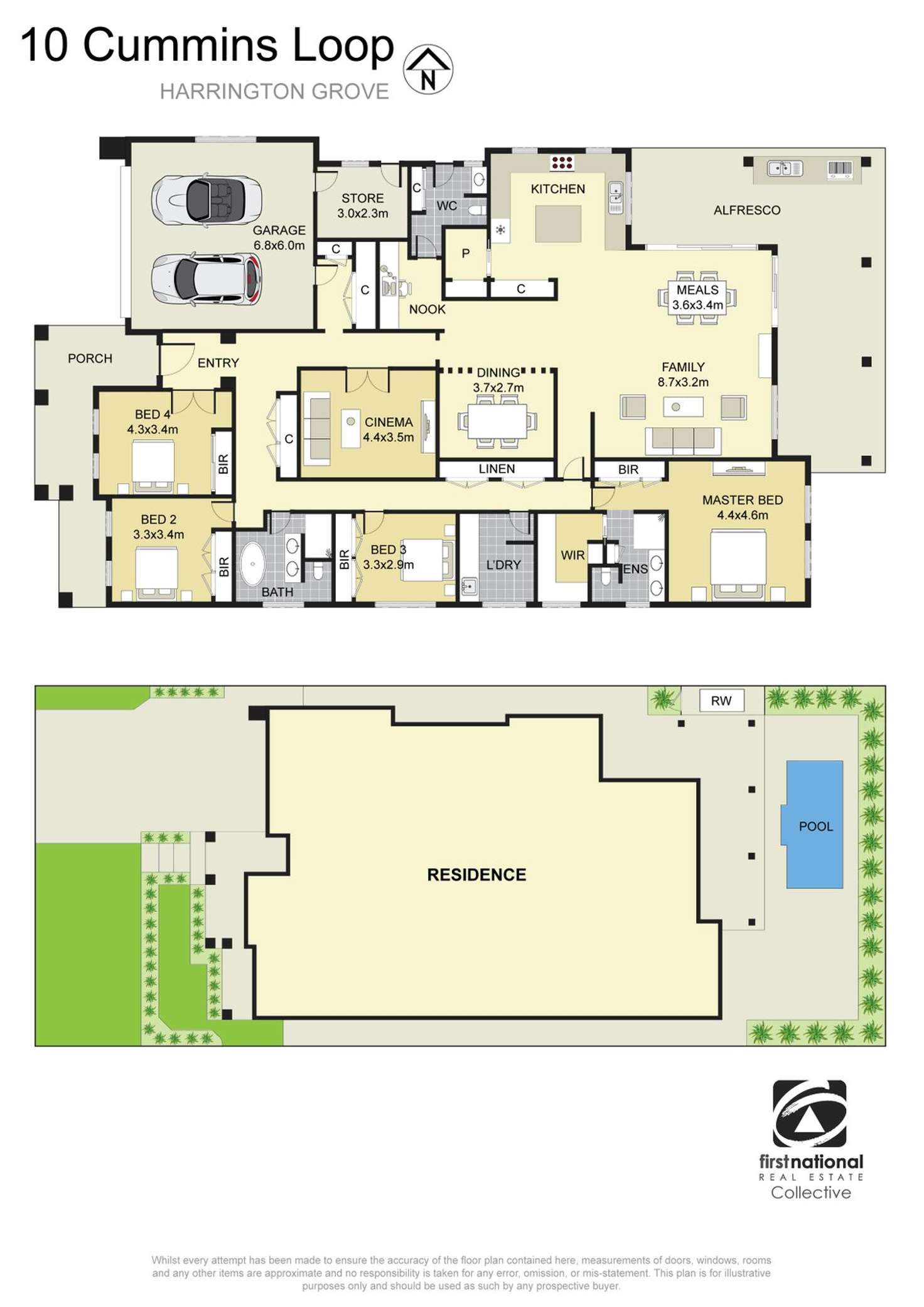 Floorplan of Homely house listing, 10 Cummins Loop, Harrington Park NSW 2567