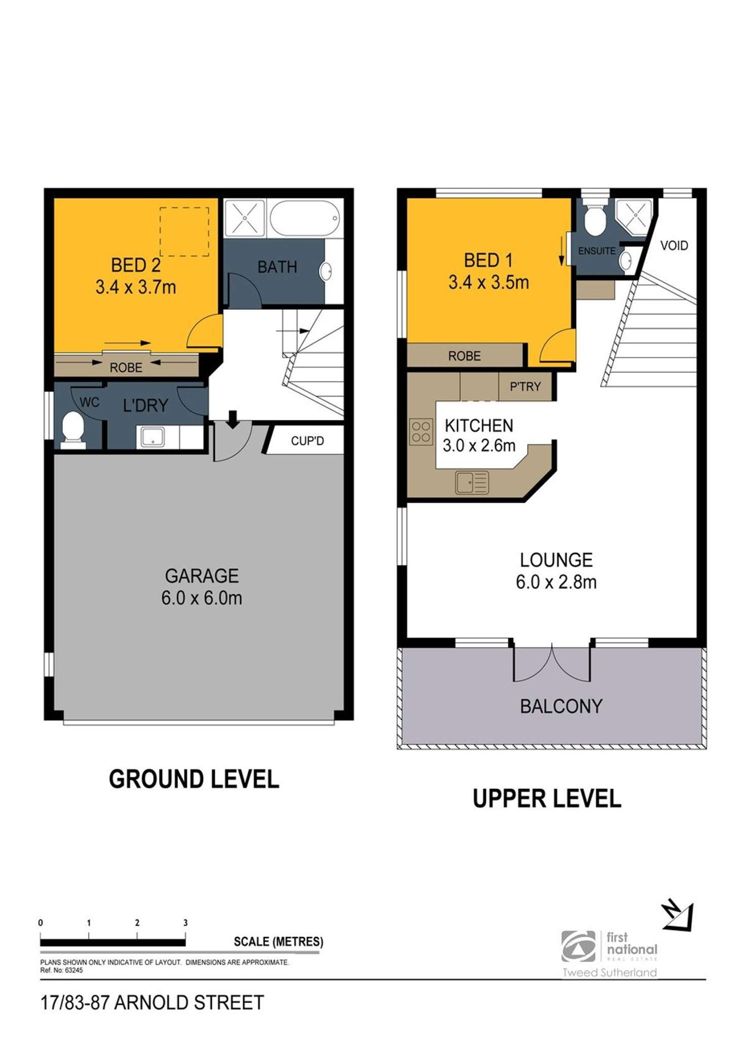 Floorplan of Homely townhouse listing, 17/83-87 Arnold Street, Bendigo VIC 3550