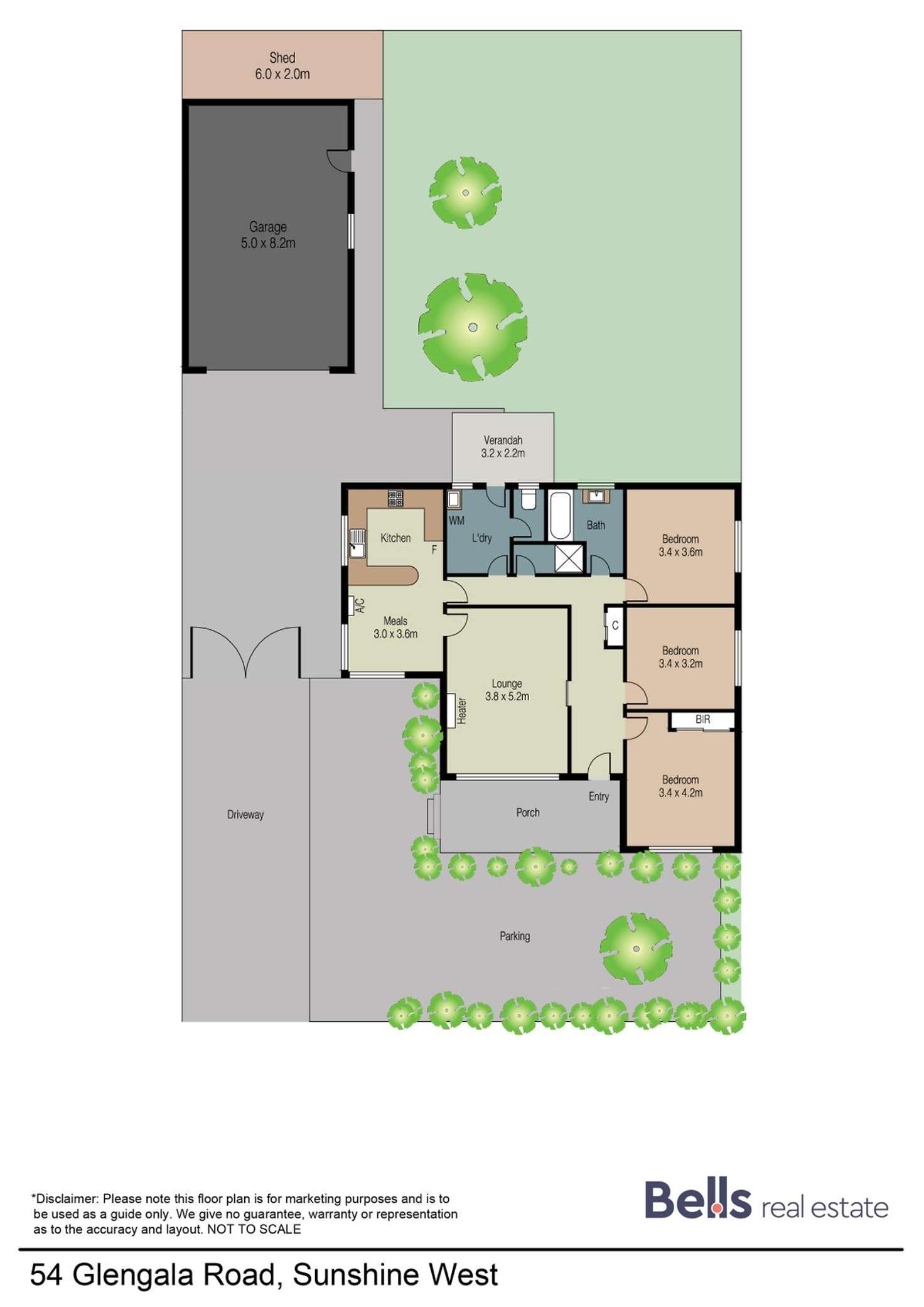 Floorplan of Homely house listing, 54 Glengala Road, Sunshine West VIC 3020