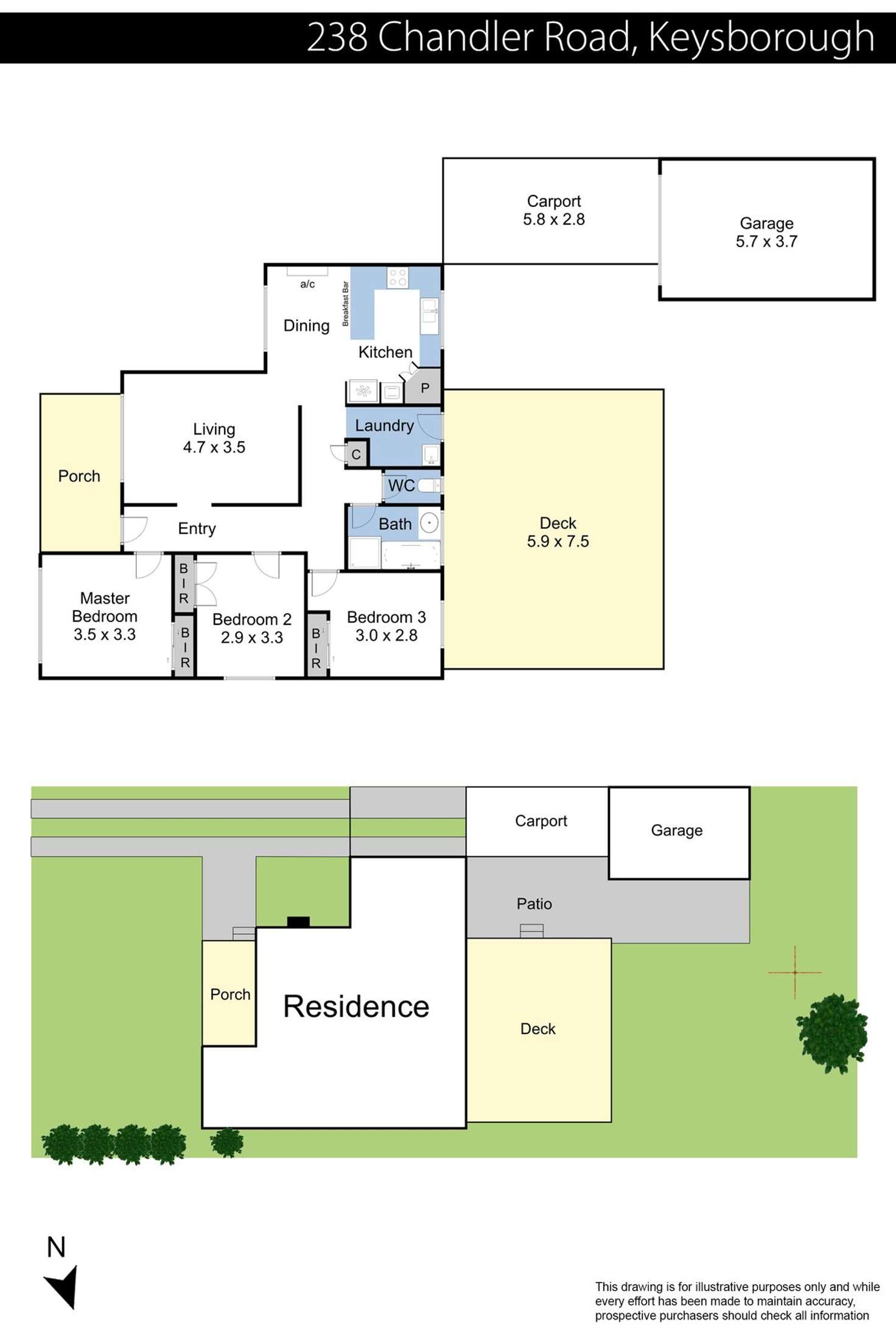 Floorplan of Homely house listing, 238 Chandler Road, Keysborough VIC 3173