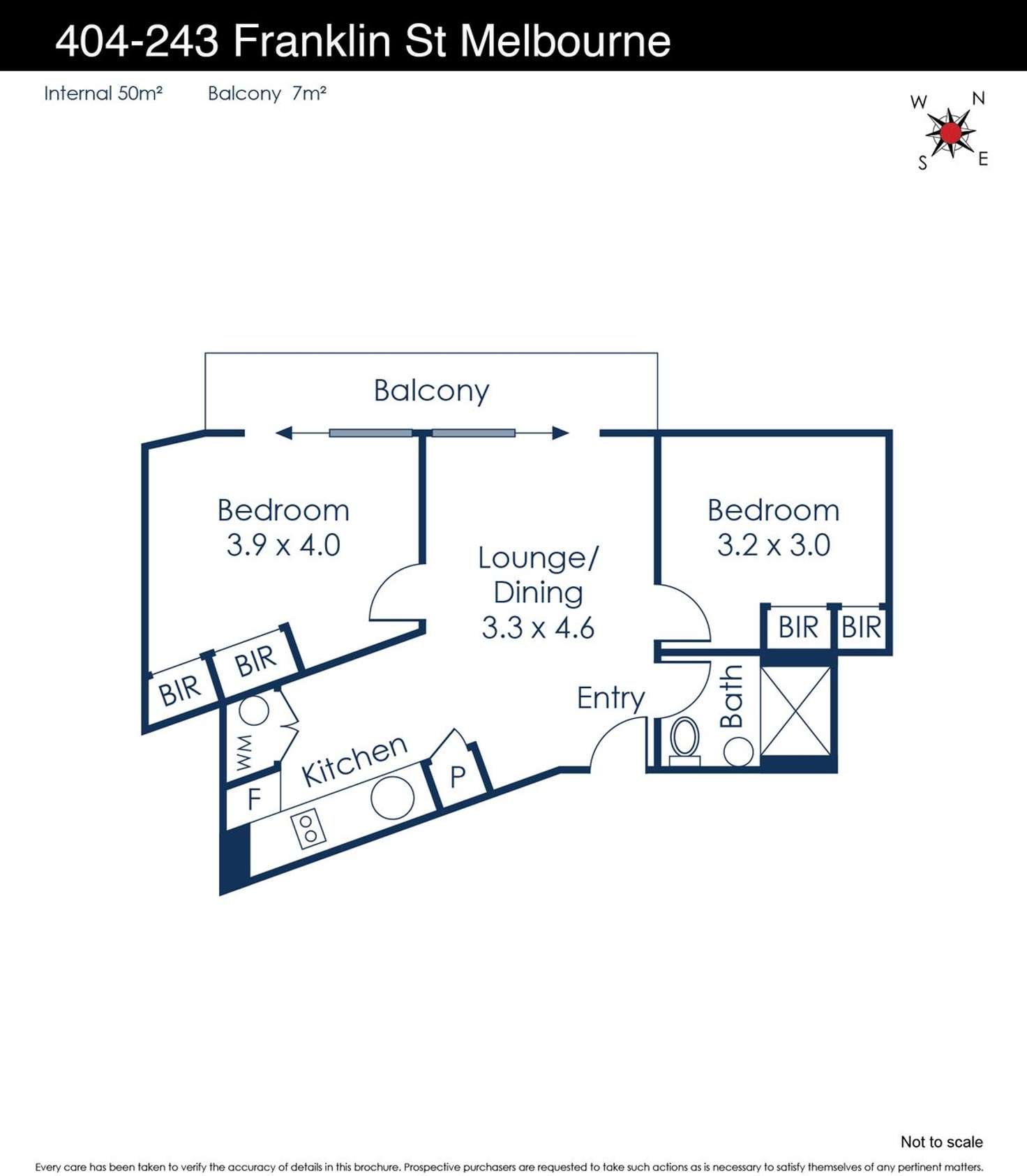 Floorplan of Homely apartment listing, 404/243 Franklin Street, Melbourne VIC 3000