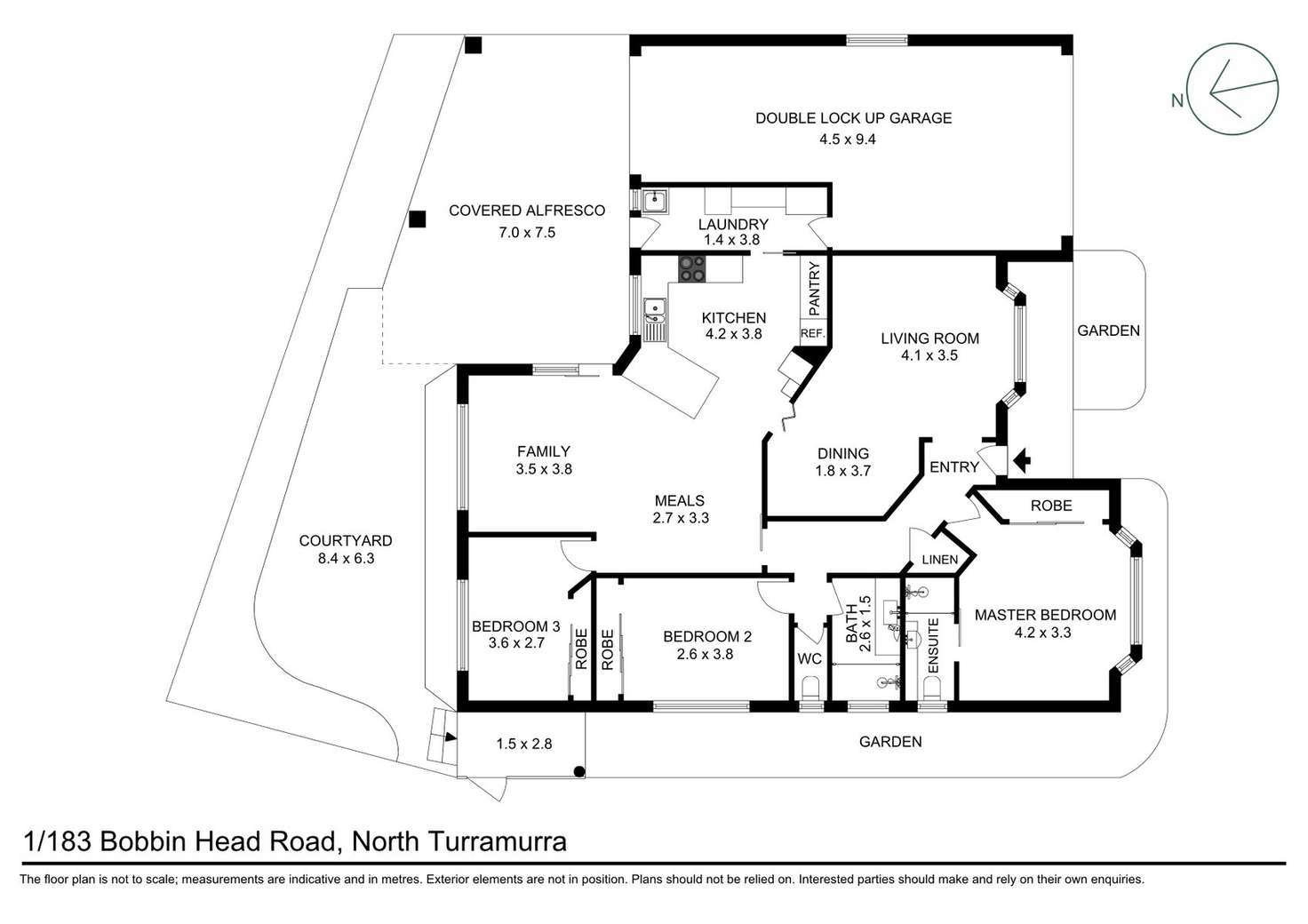 Floorplan of Homely house listing, 1/183 Bobbin Head Road, Turramurra NSW 2074