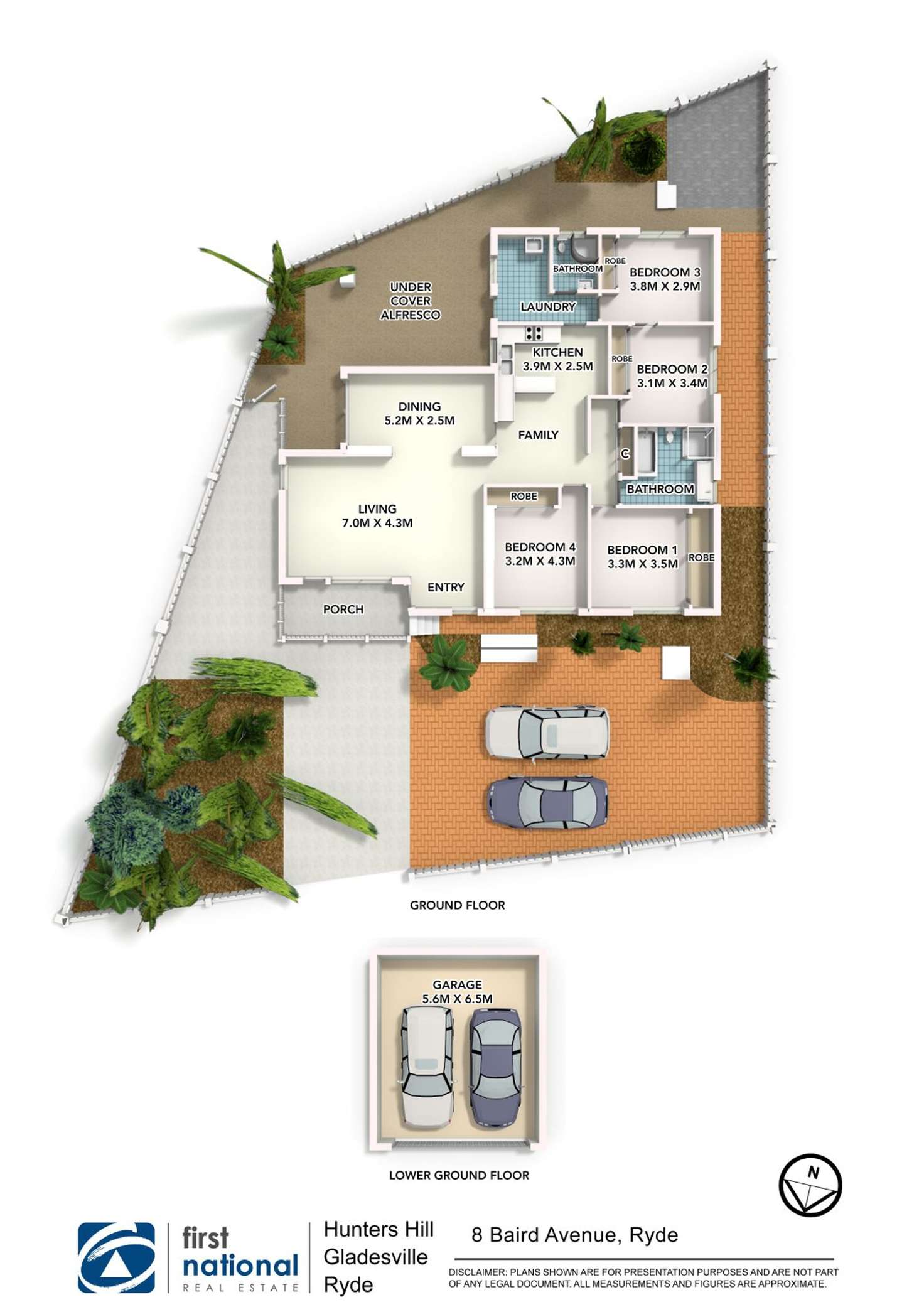 Floorplan of Homely house listing, 8 Baird Avenue, Ryde NSW 2112